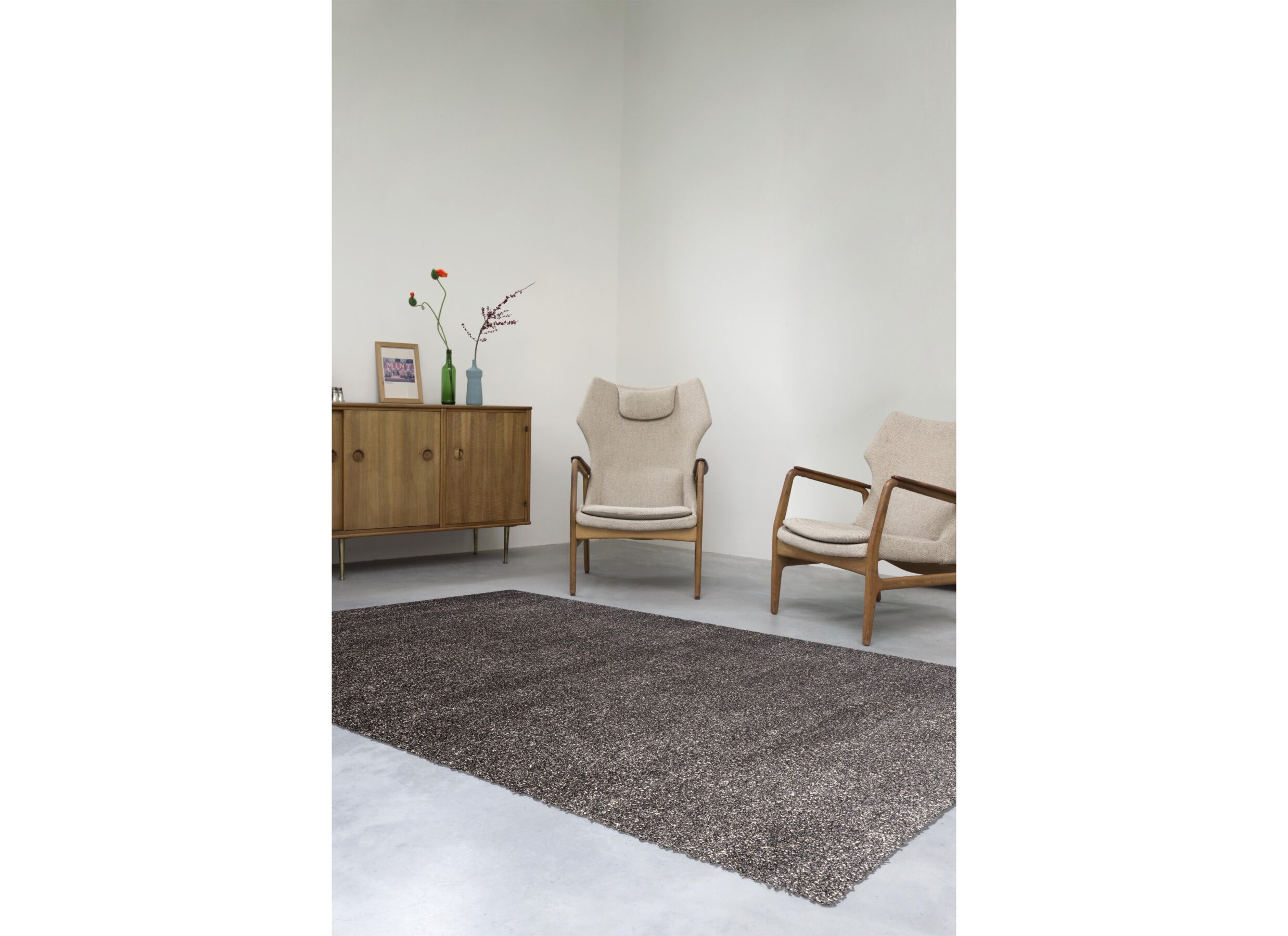 Sfeerfoto - Tapijt Medusa 160x230cm - polyester - grijs/bruin