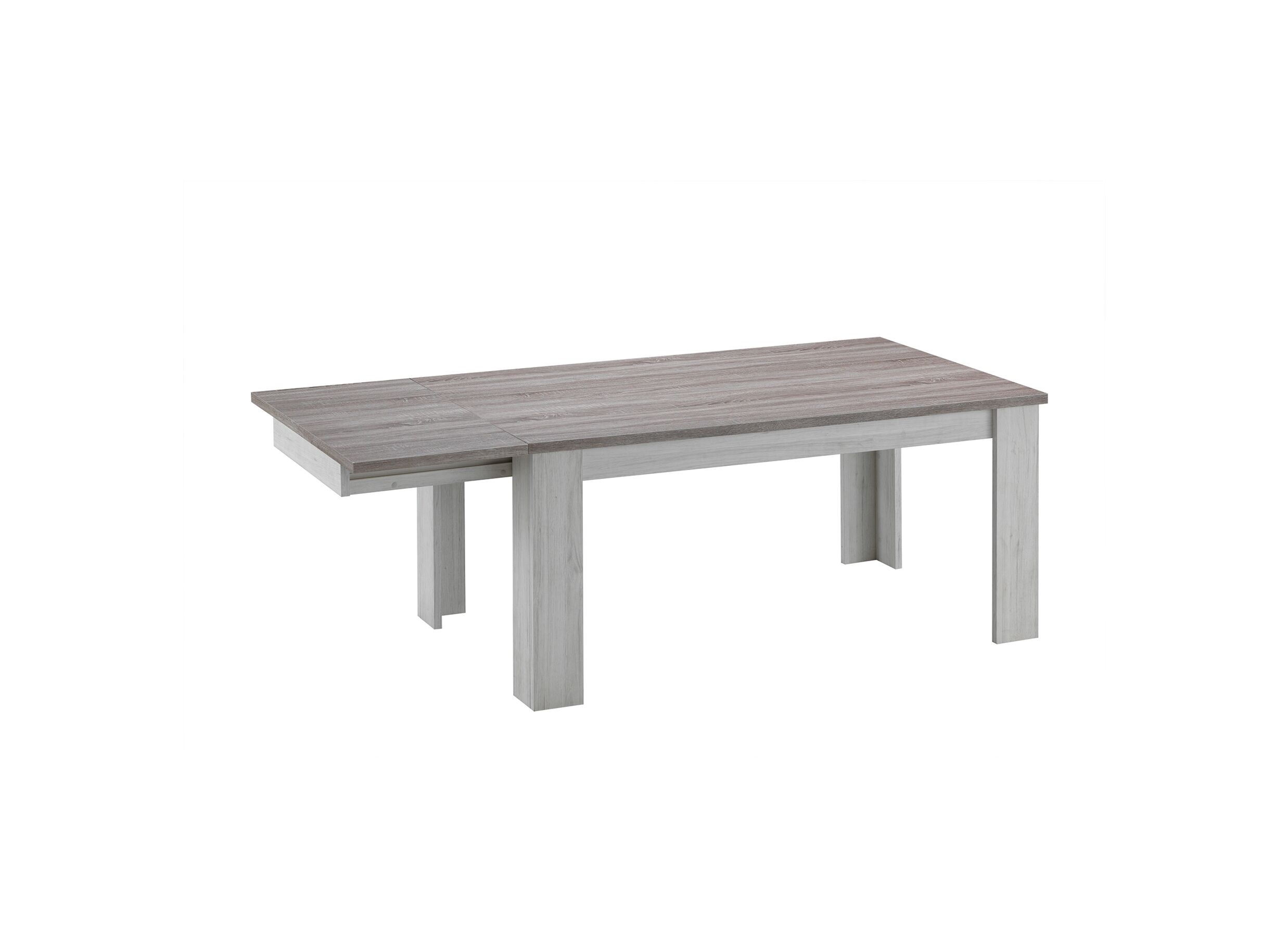 Tafel Eline 170/220x100cm - meubelplaat - white oak