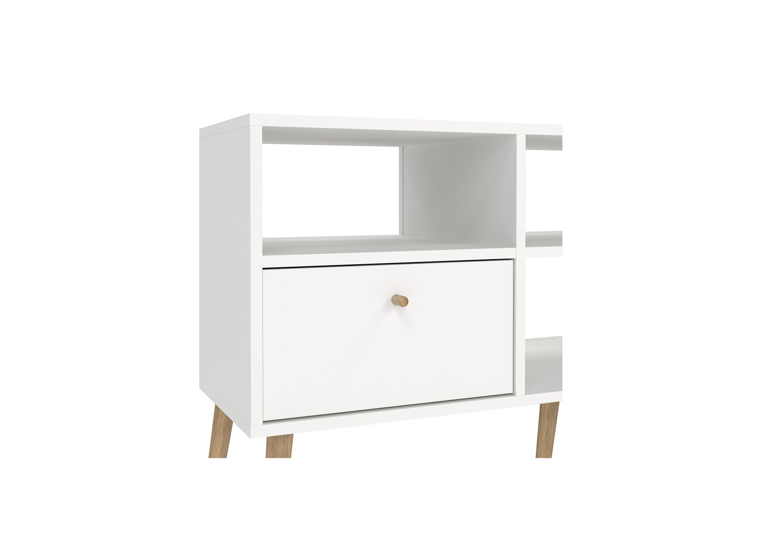 Tv-meubel Bodo 118cm - meubelplaat - wit
