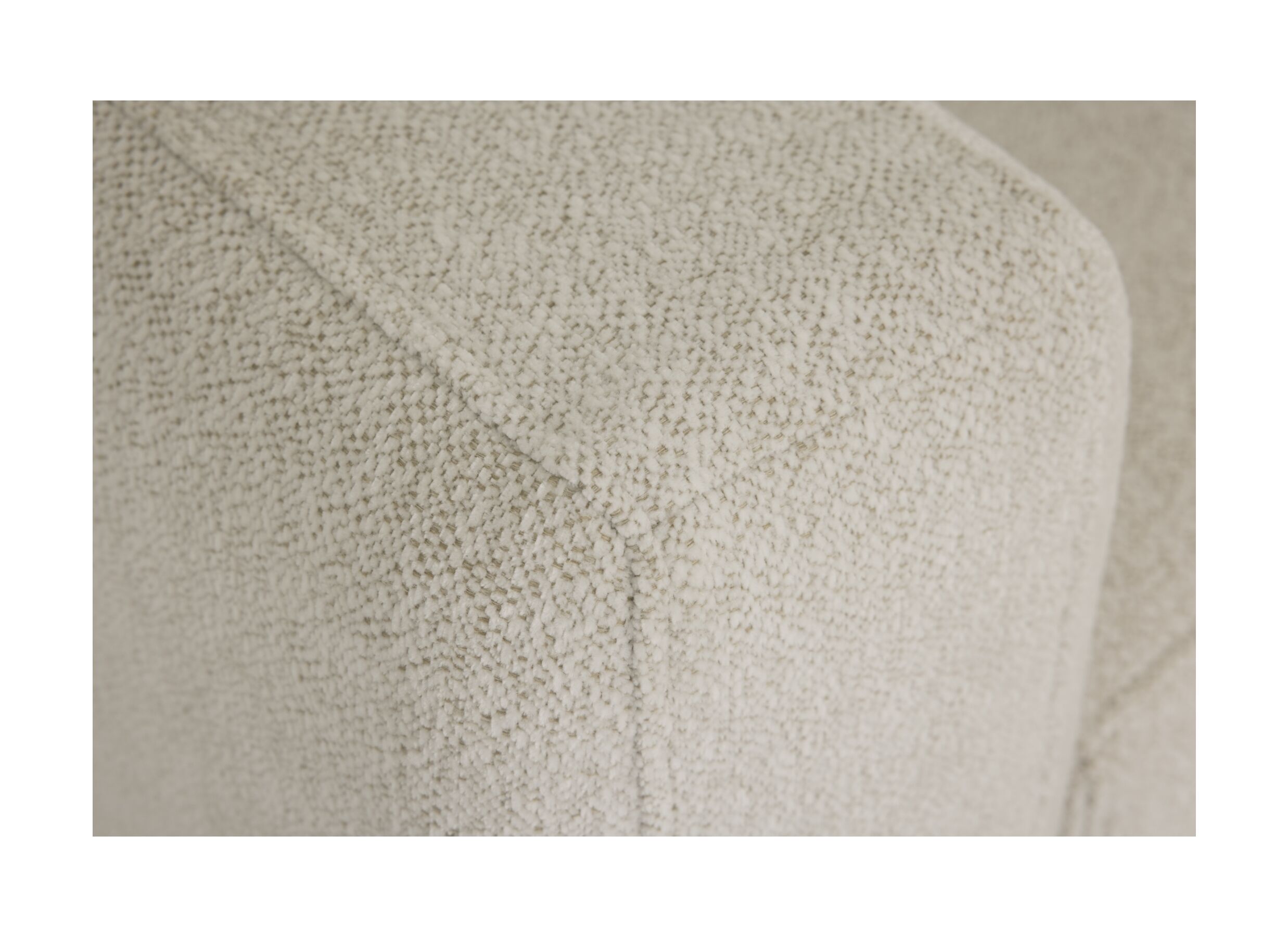 Detailfoto - Hoeksalon Celaya 298x223cm - chenille - ecru