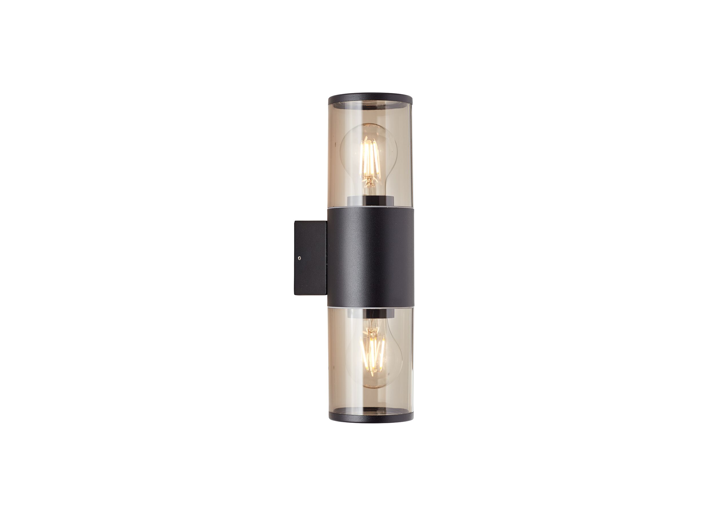 Wandlamp buiten Sergioro zwart 2x20W E27