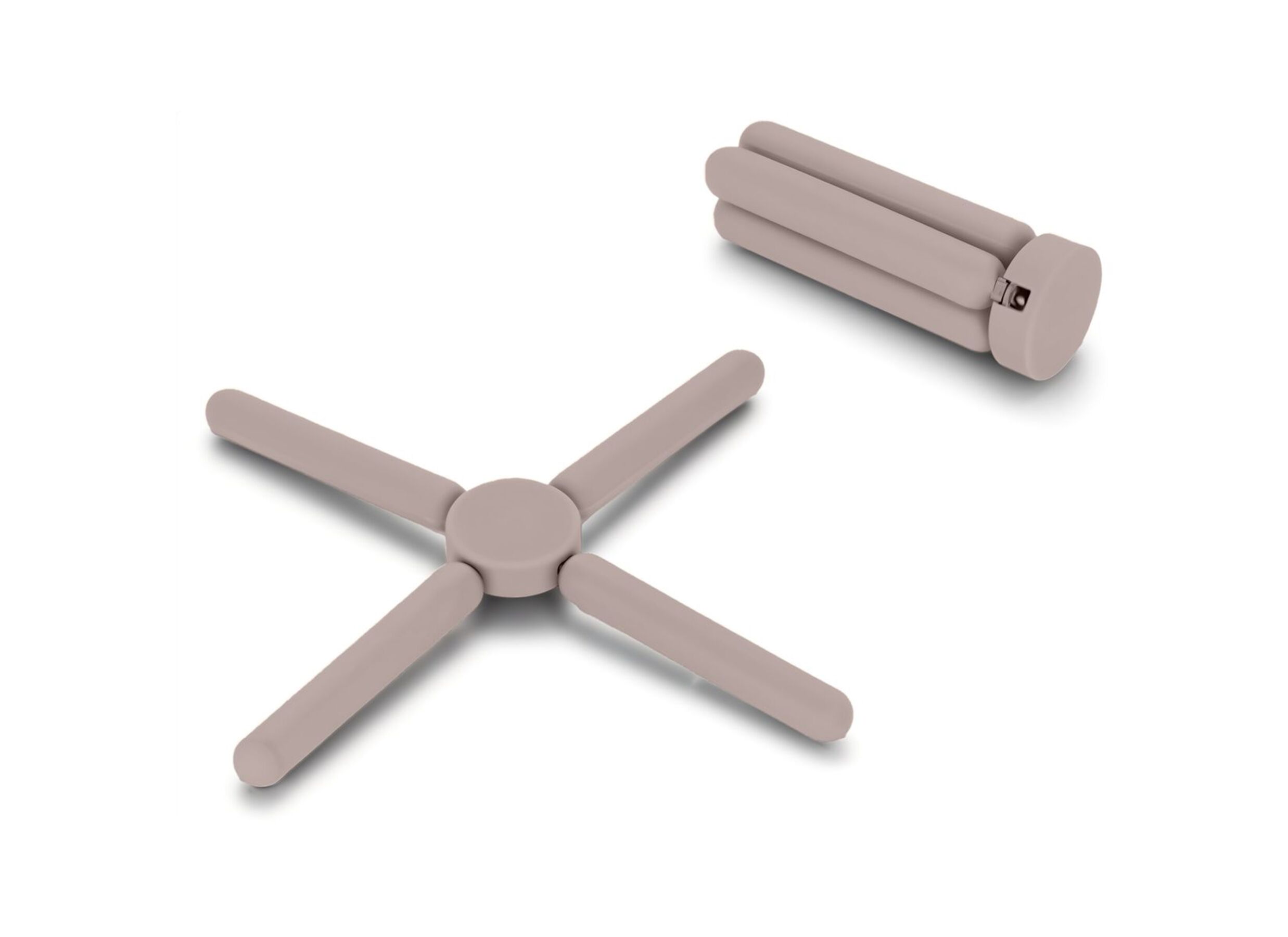Pannenonderzetter plooibaar 21 - Pannenonderzetter plooibaar 21,5x21,5cm - silicone - roze