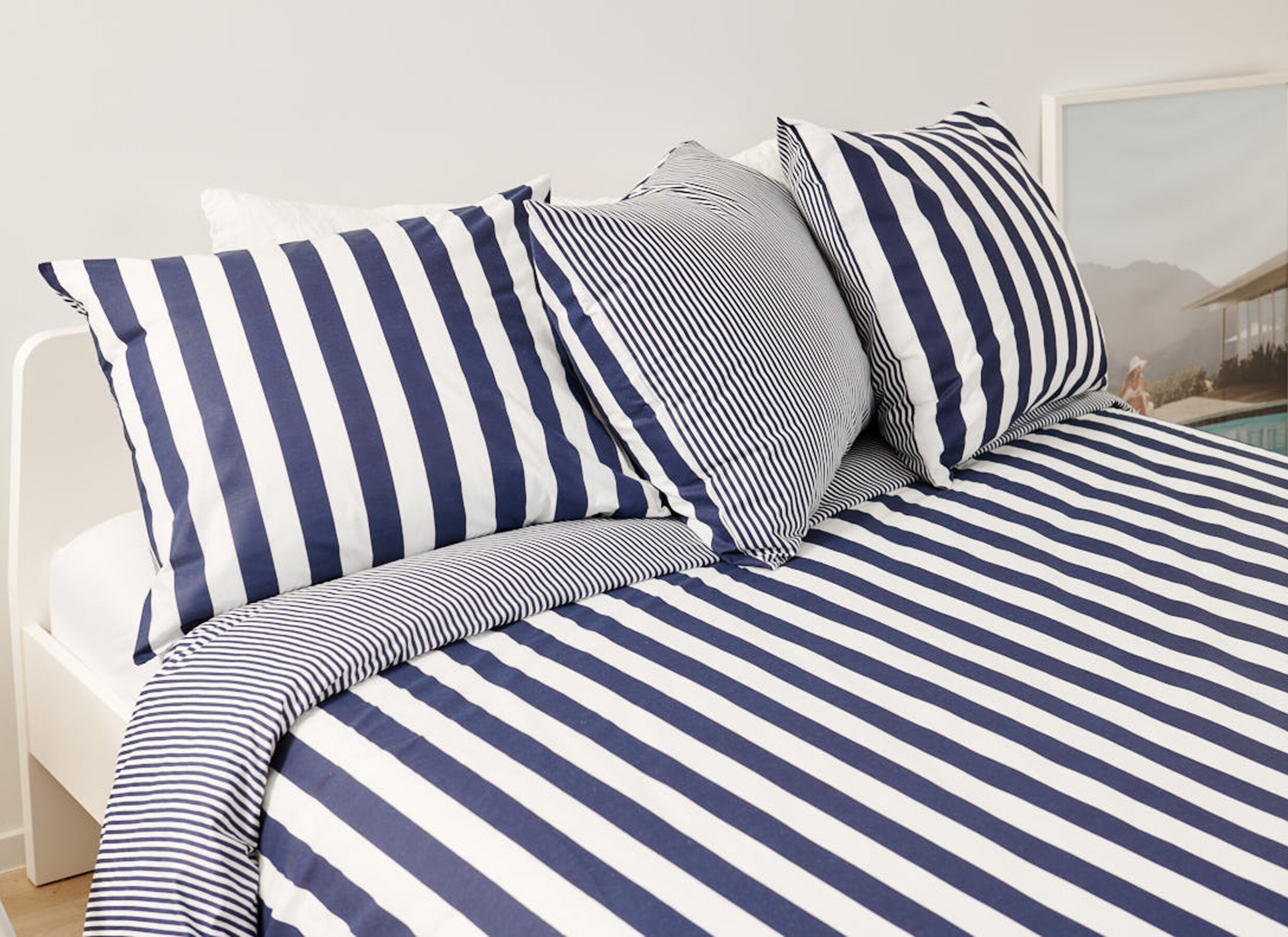 Foto ambiance - Housse de couette 240x200/220cm - coton - bleu