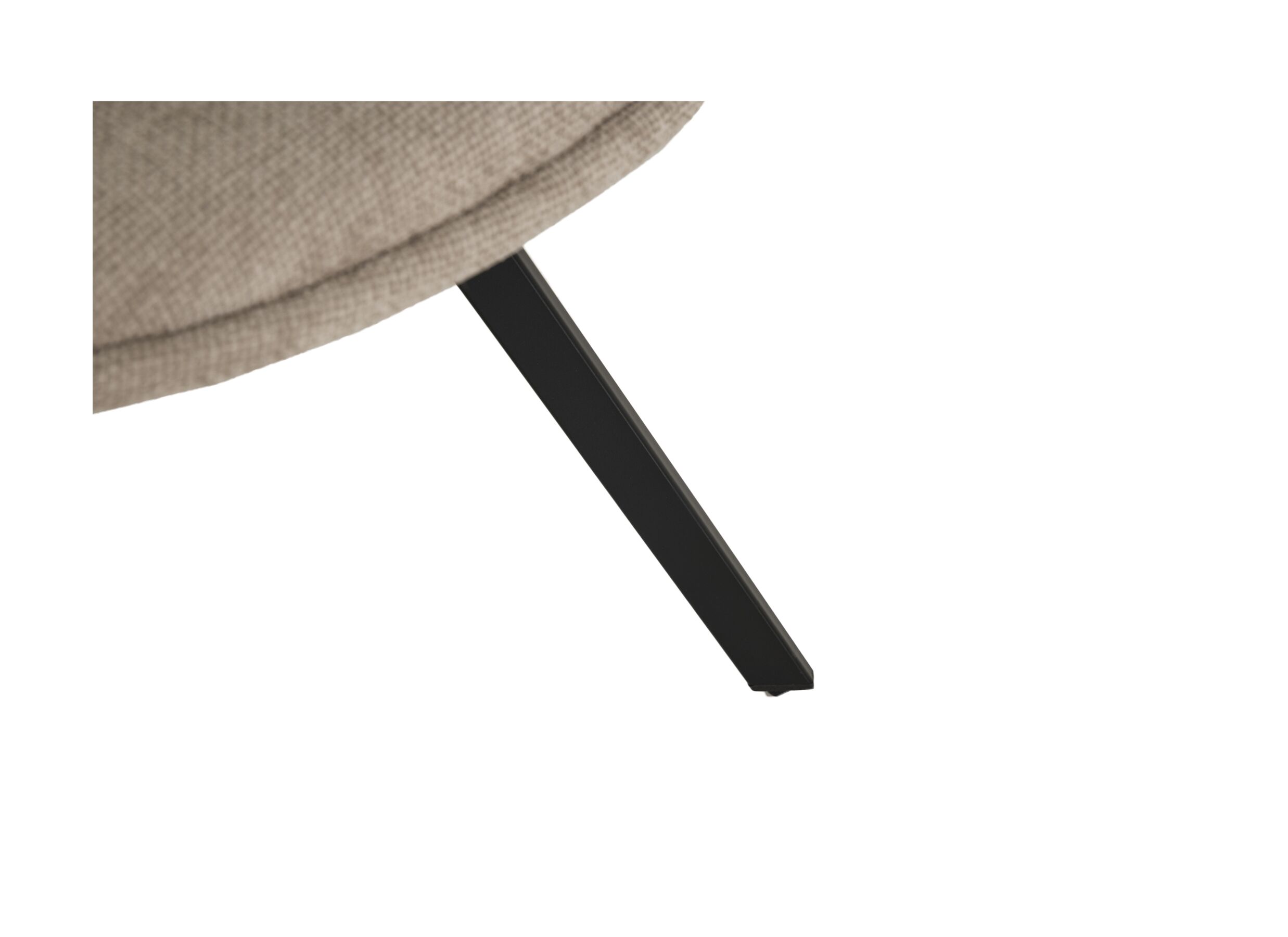 Detailfoto - Stoel Siren 47x57x88cm - polyestervezel - beige