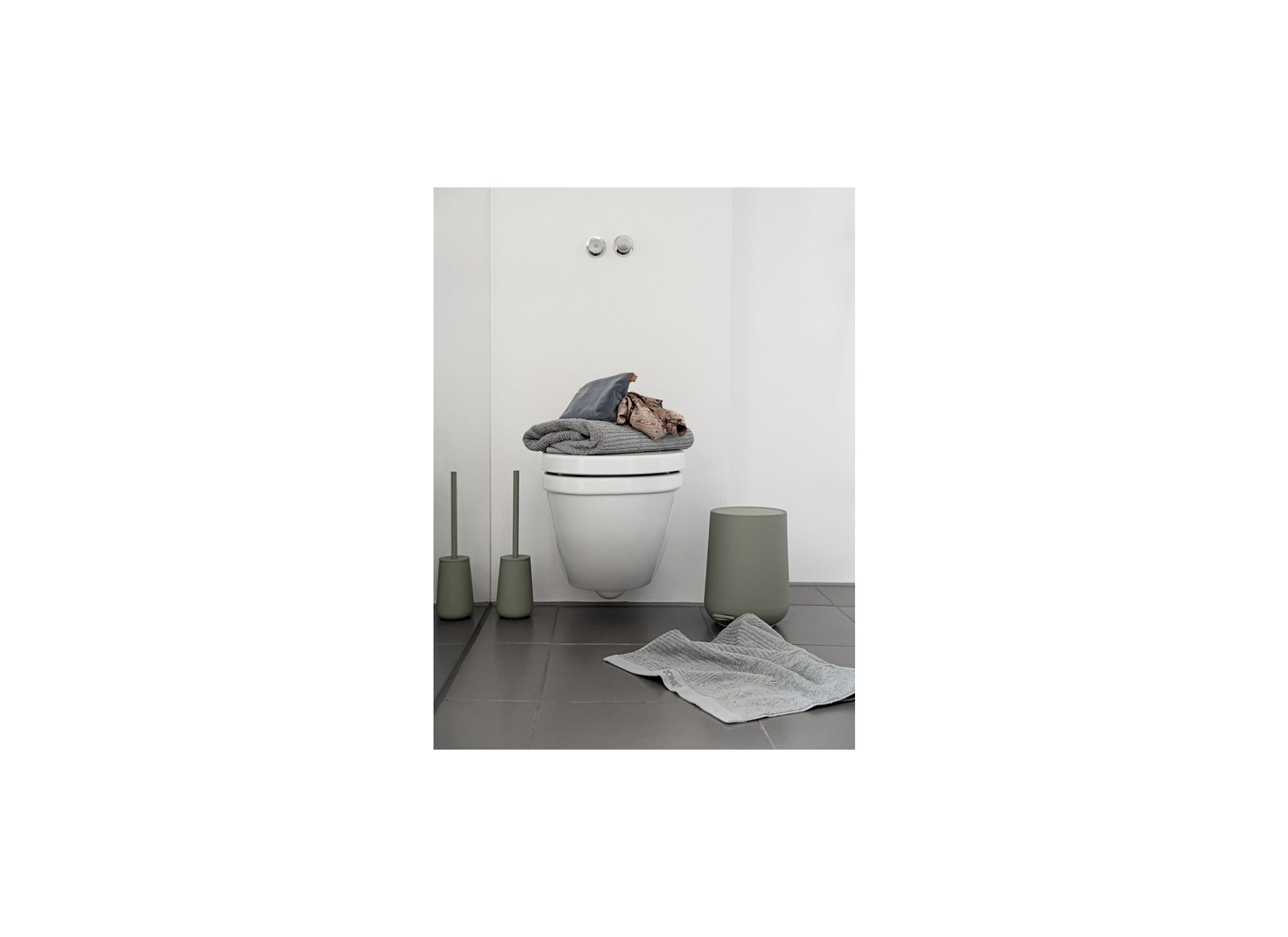 Setfoto - Wc-borstel matcha groen