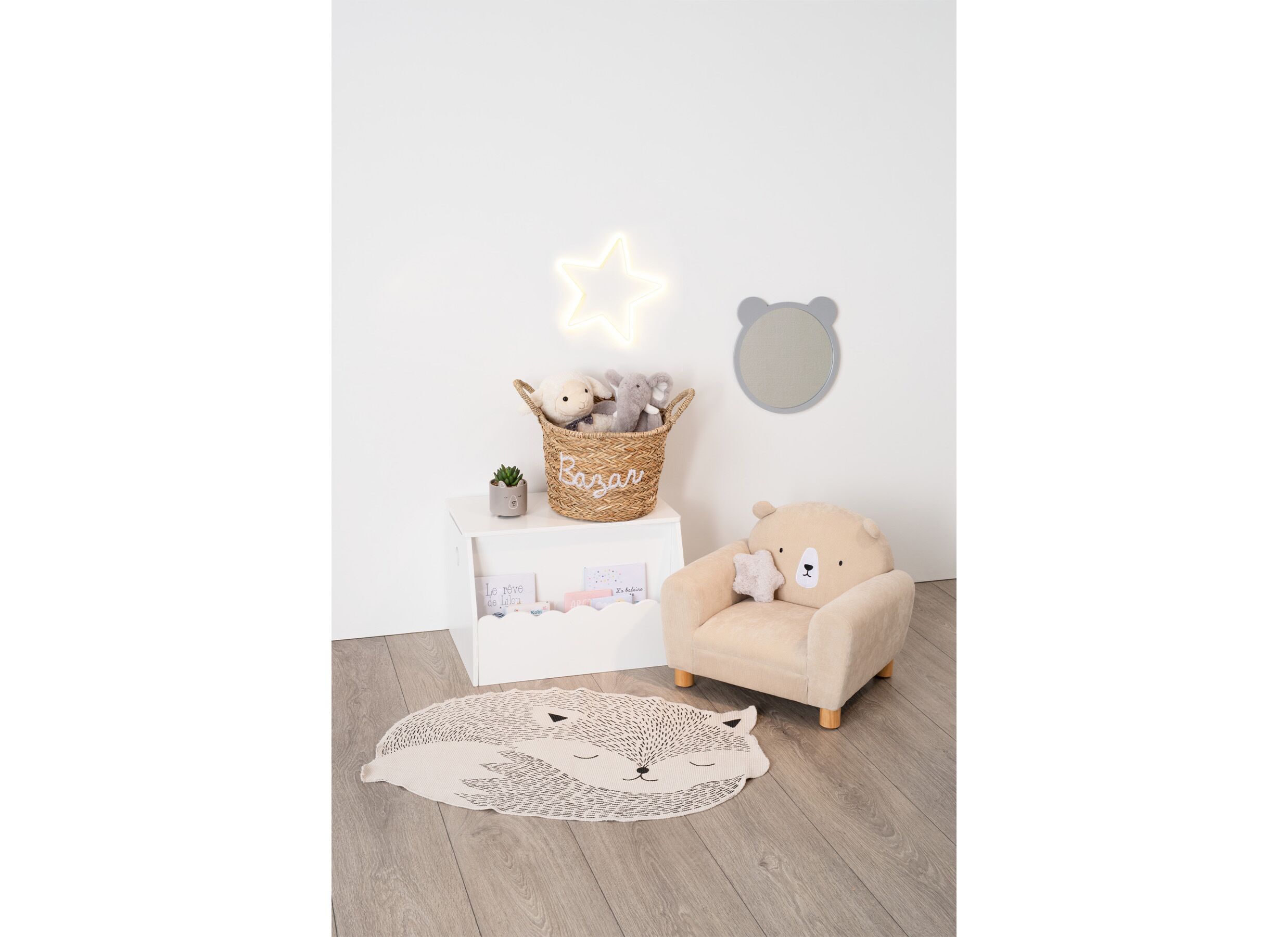 Foto ambiance - Étagère Enfant 58,1x38,2x39,3cm - décor - blanc