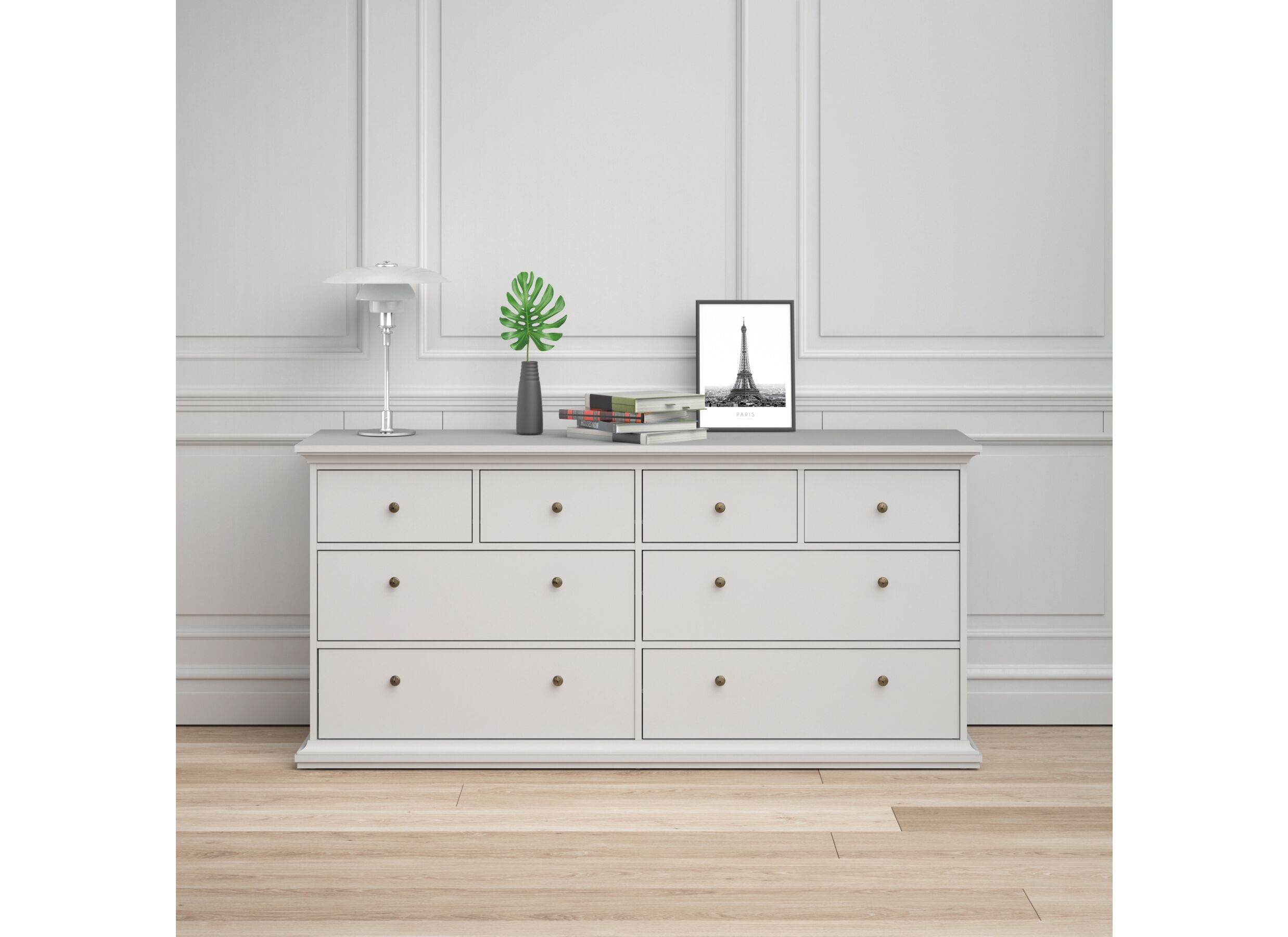 Ladekast Paris 183x49x87cm - decor - wit