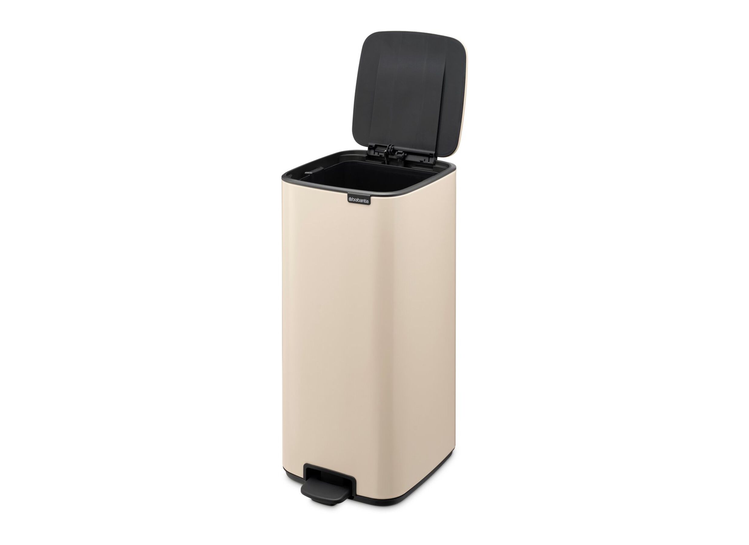 Overzichtsfoto - Pedaalemmer Bo Brabantia 30L - staal - soft beige