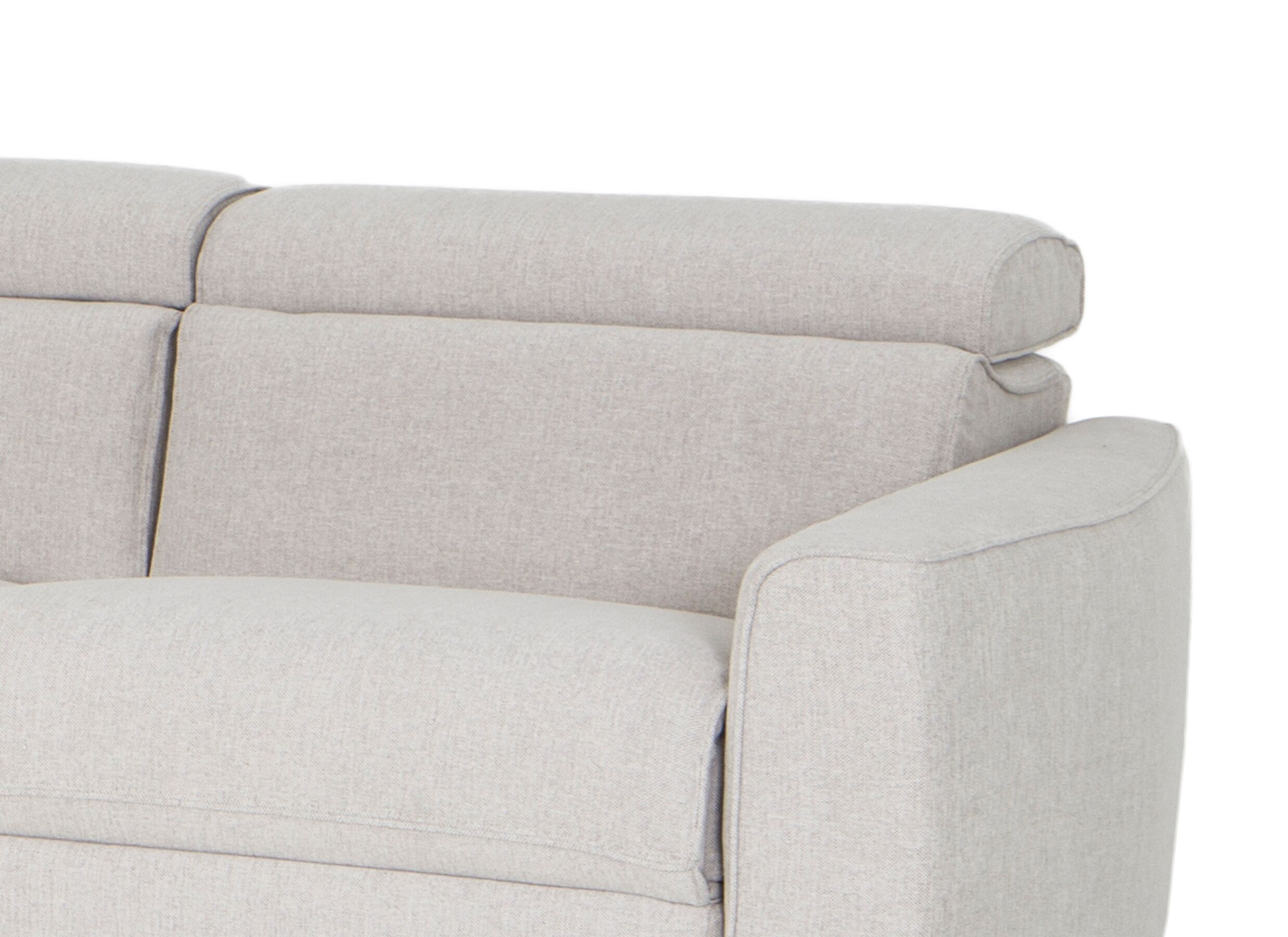 Detailfoto - Hoeksalon Dreamer 305x260cm - stof - wit met relax