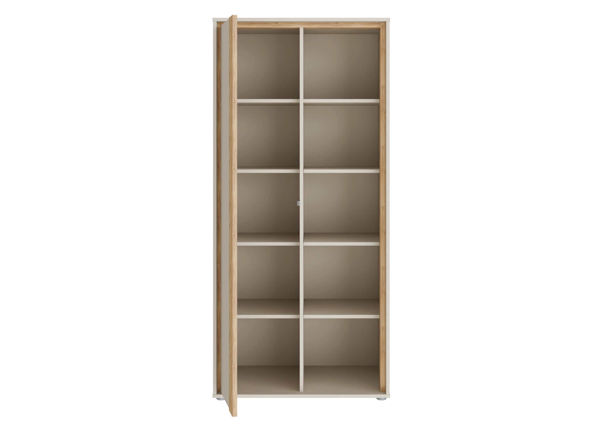 Aperçu - Armoire de rangement Wexlin 76x50x165cm - décor - sand & mauvella oak