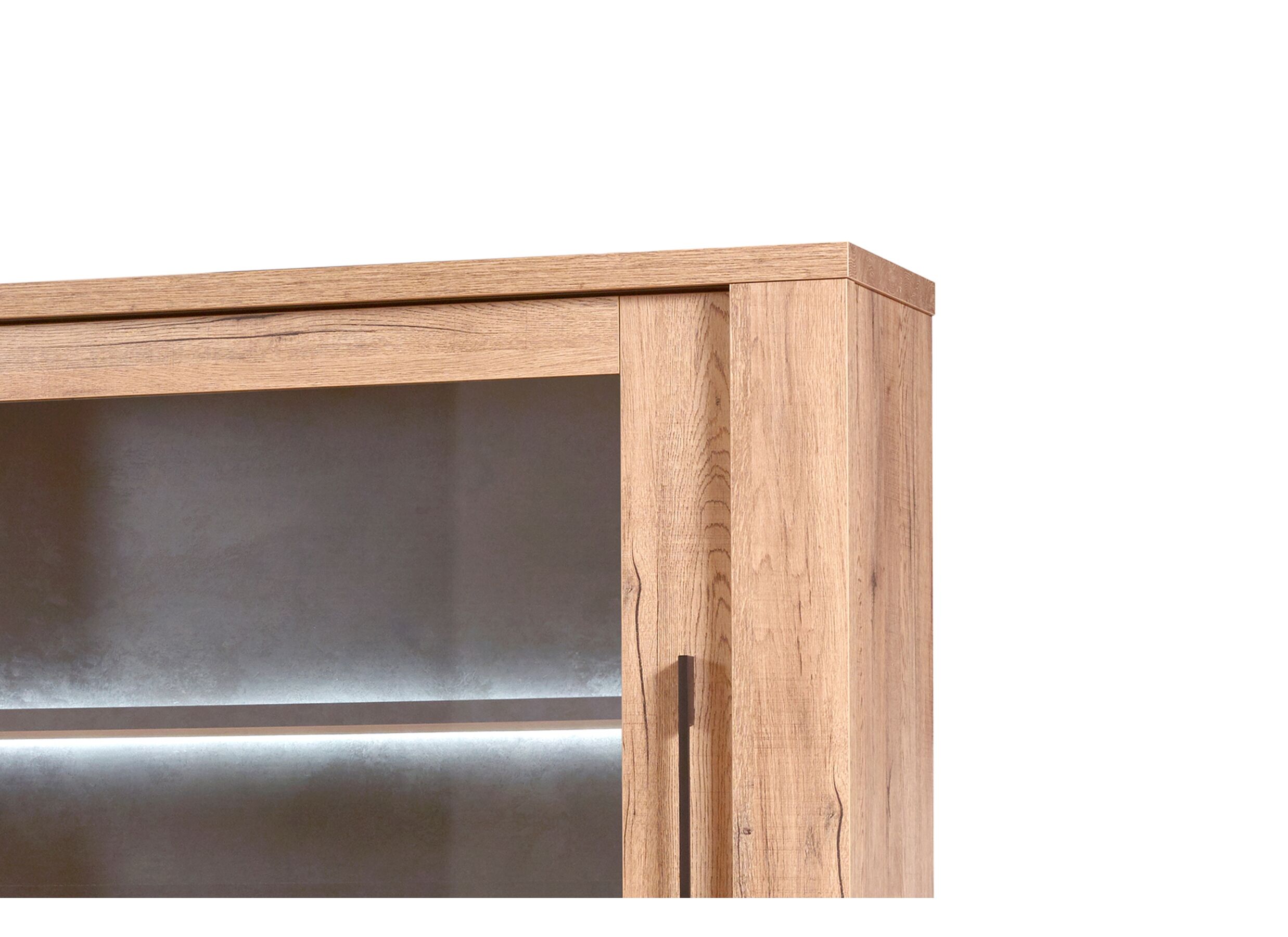 Detail - Surmeuble Otto 230cm - panneau décor - chêne scarlet