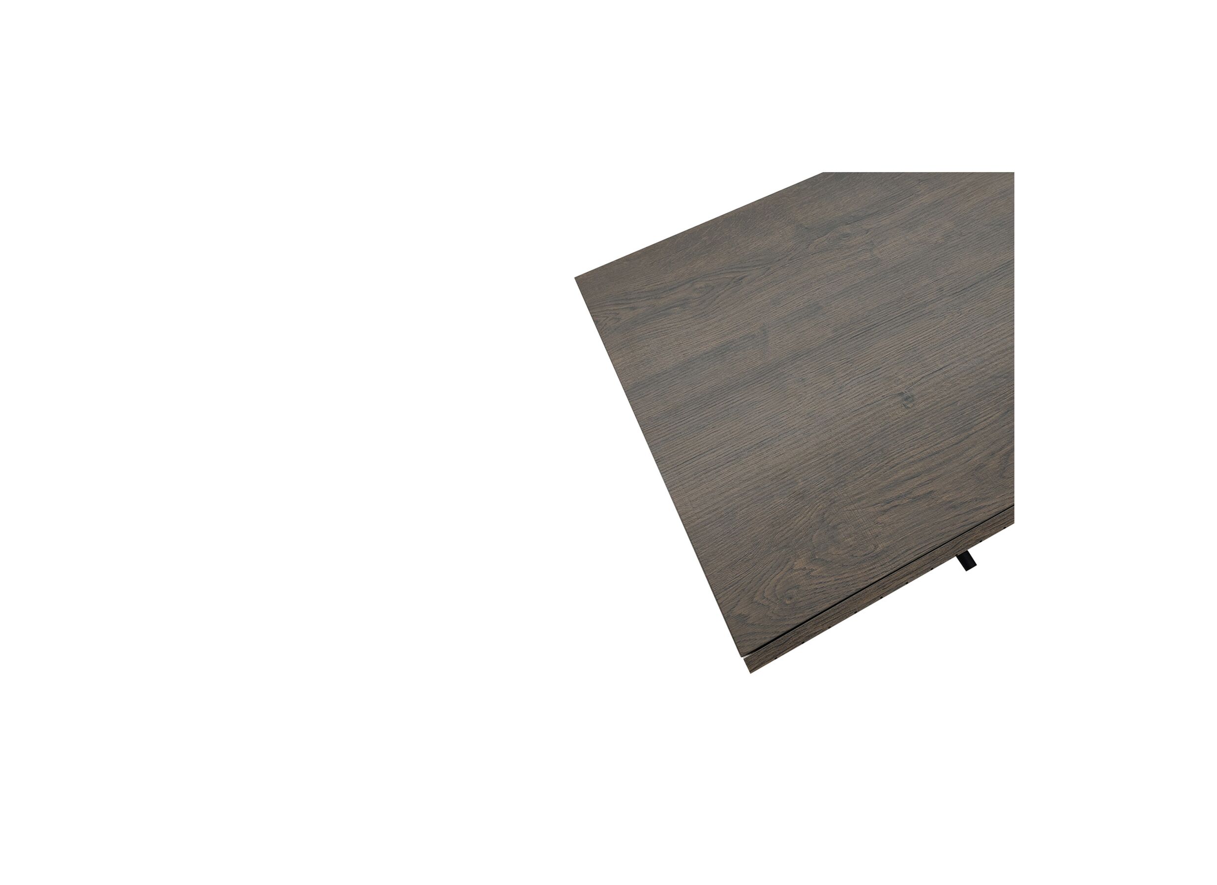 Table basse Vadis 119x62x36cm - melamine - brun foncé avec rangement