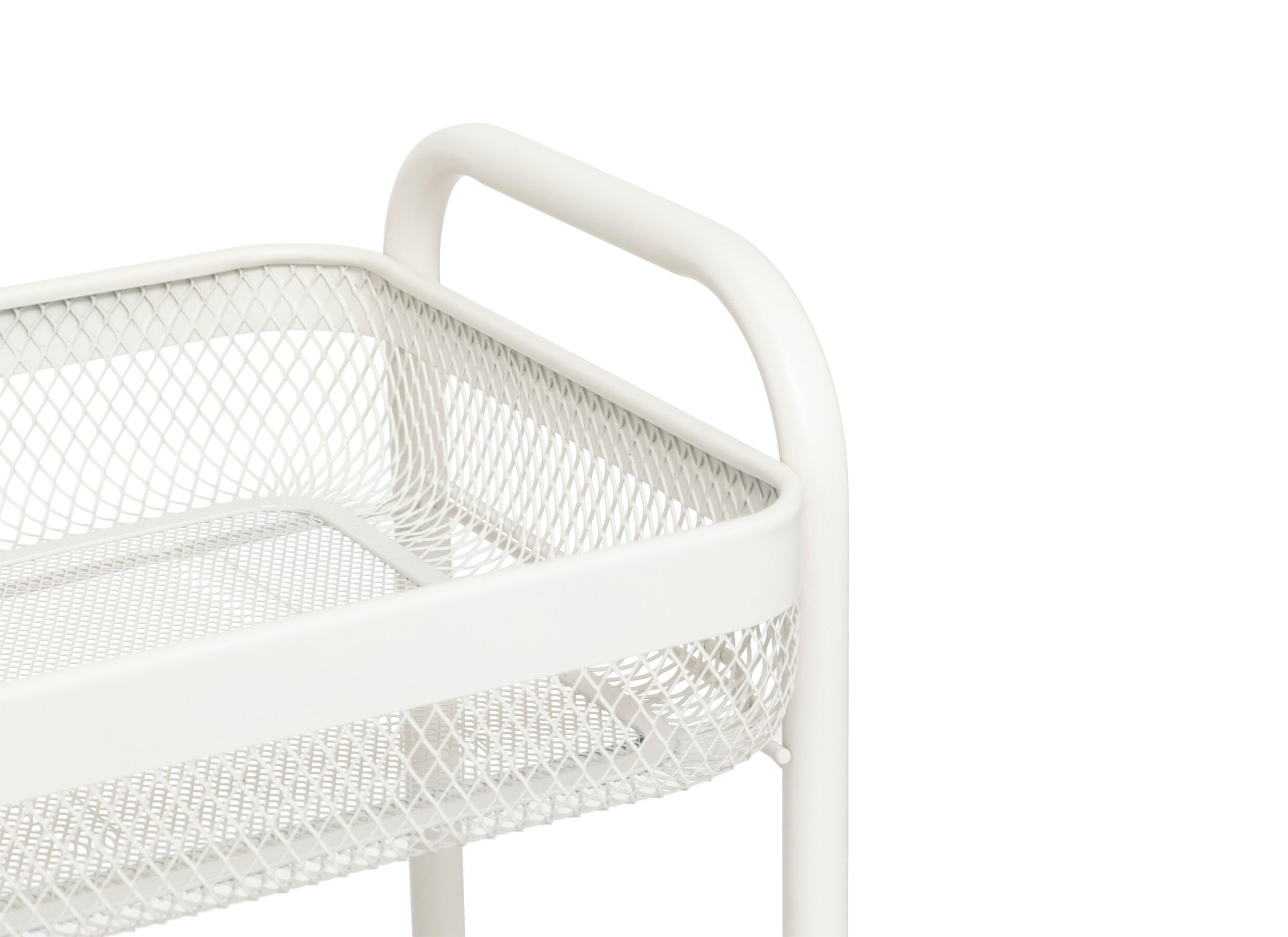 Detailfoto - Keukentrolley Mayaj 46,5x26,5x79,6cm - staal - beige