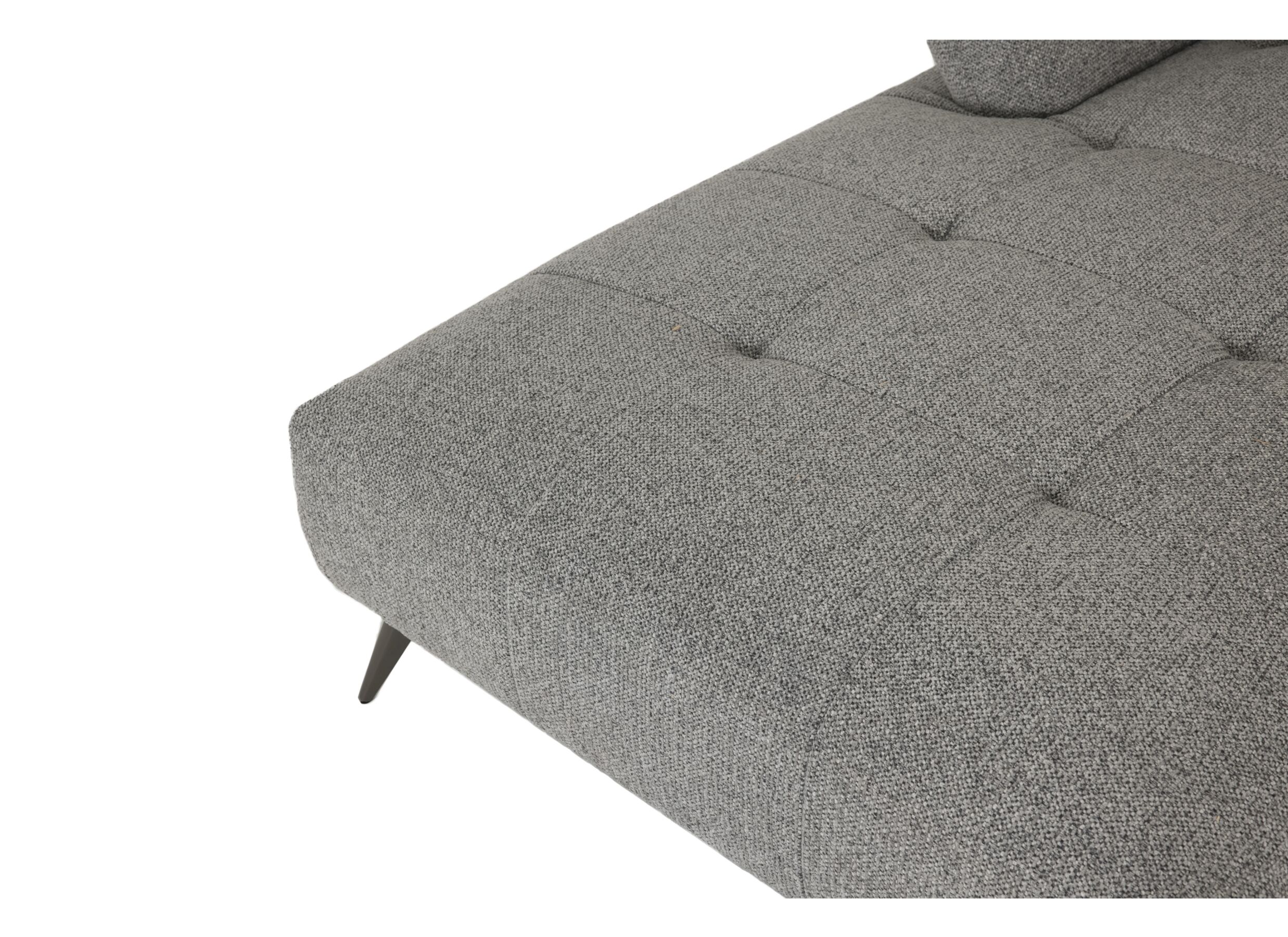 Detail - Canapé d'angle Hedda 283x188cm - tissu - gris foncé