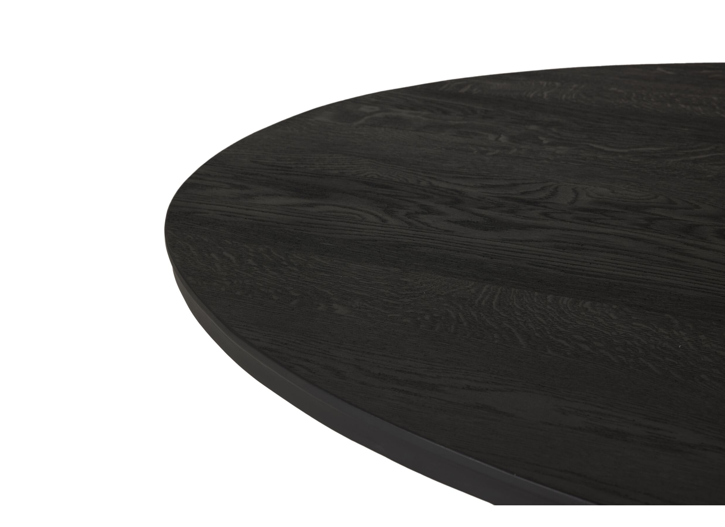Table Mauri 250x128cm - chêne massif - noir