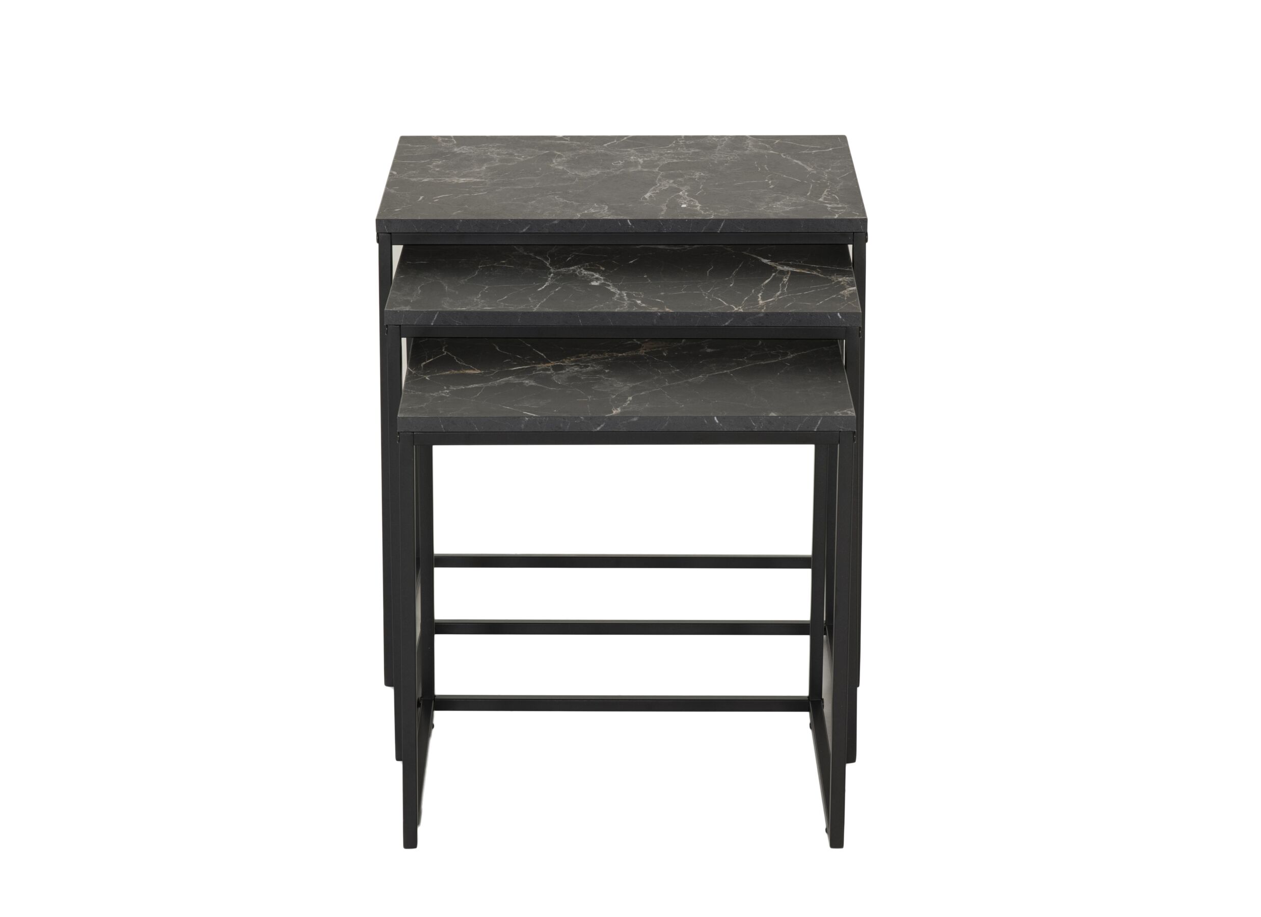 Table d'appoint Victoria noir lot de 3