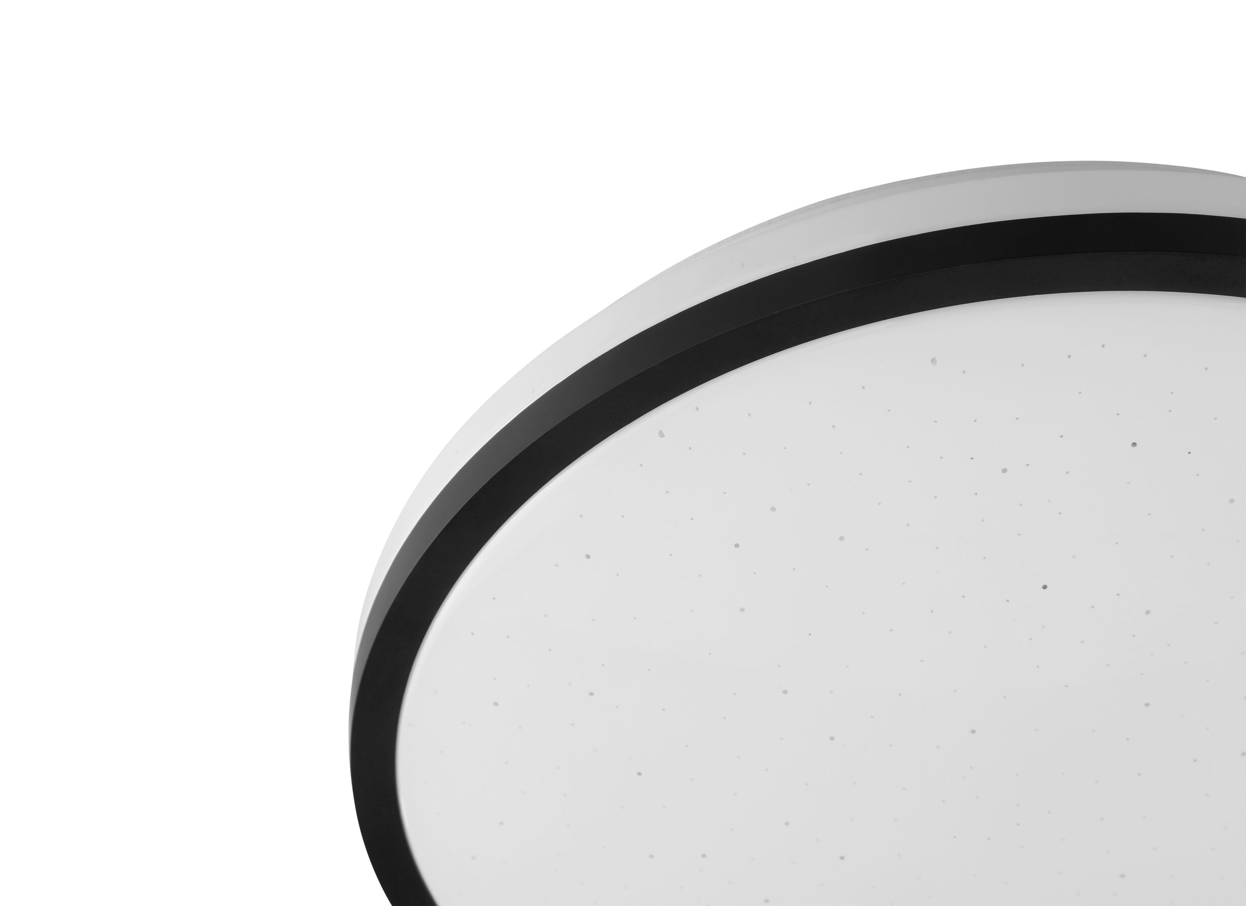 Detail - Plafonnier Taya Ø28cm - plastique & métal - noir & blanc