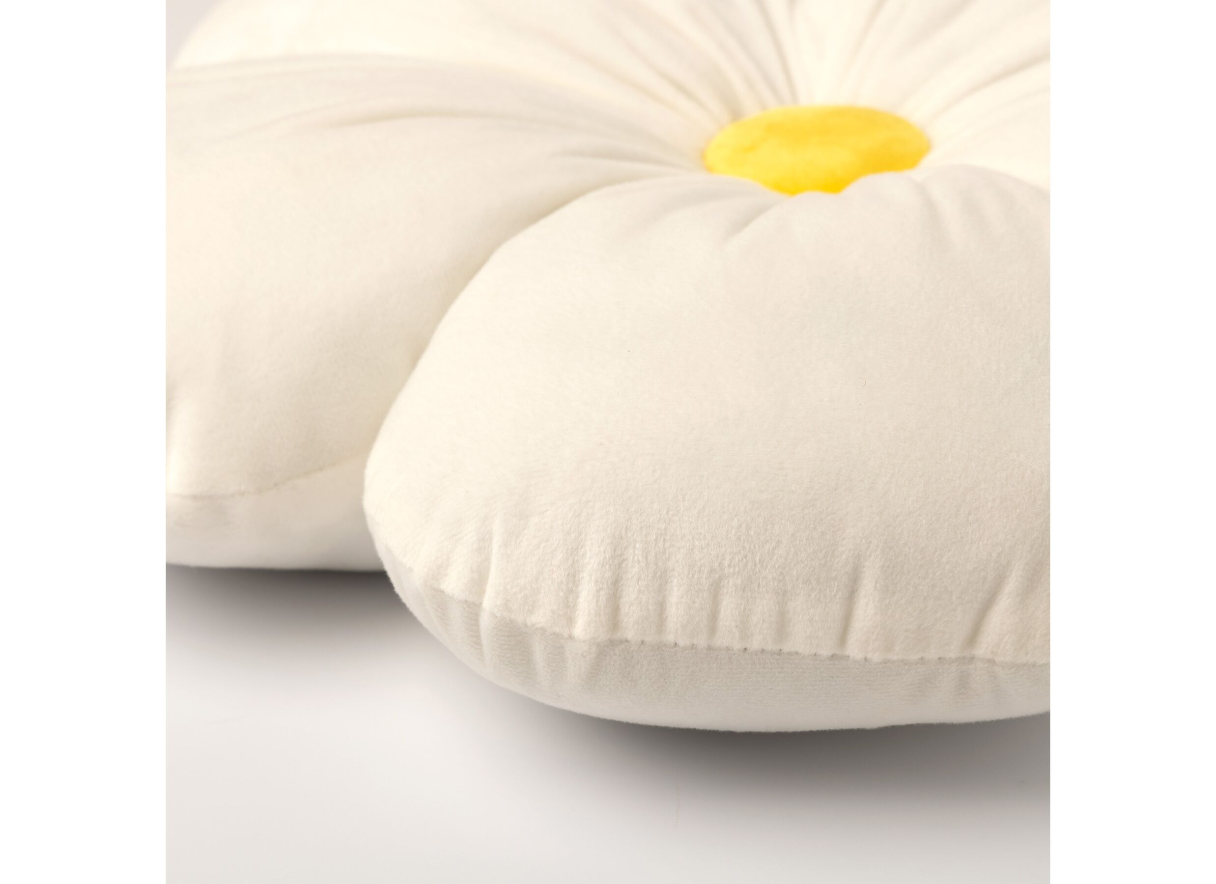 Detailfoto - Kussen Leander Ø40cm - polyester - snow white