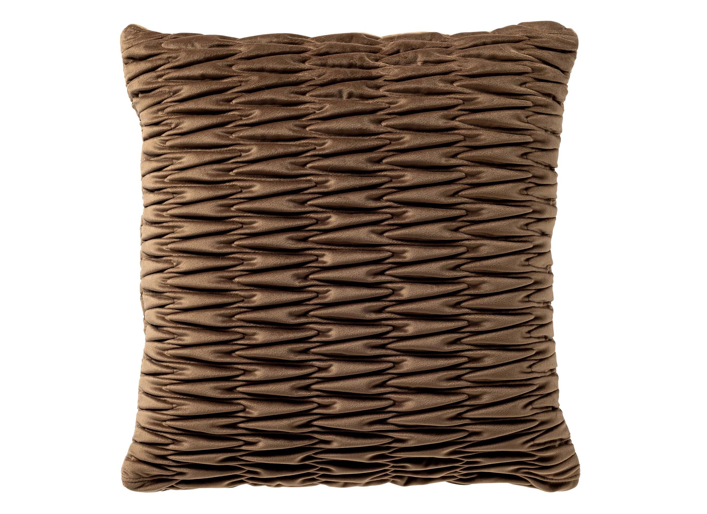 Kussen Halina 43x43cm - stof - coca mocha - Kussen Halina 43x43cm - stof - coca mocha