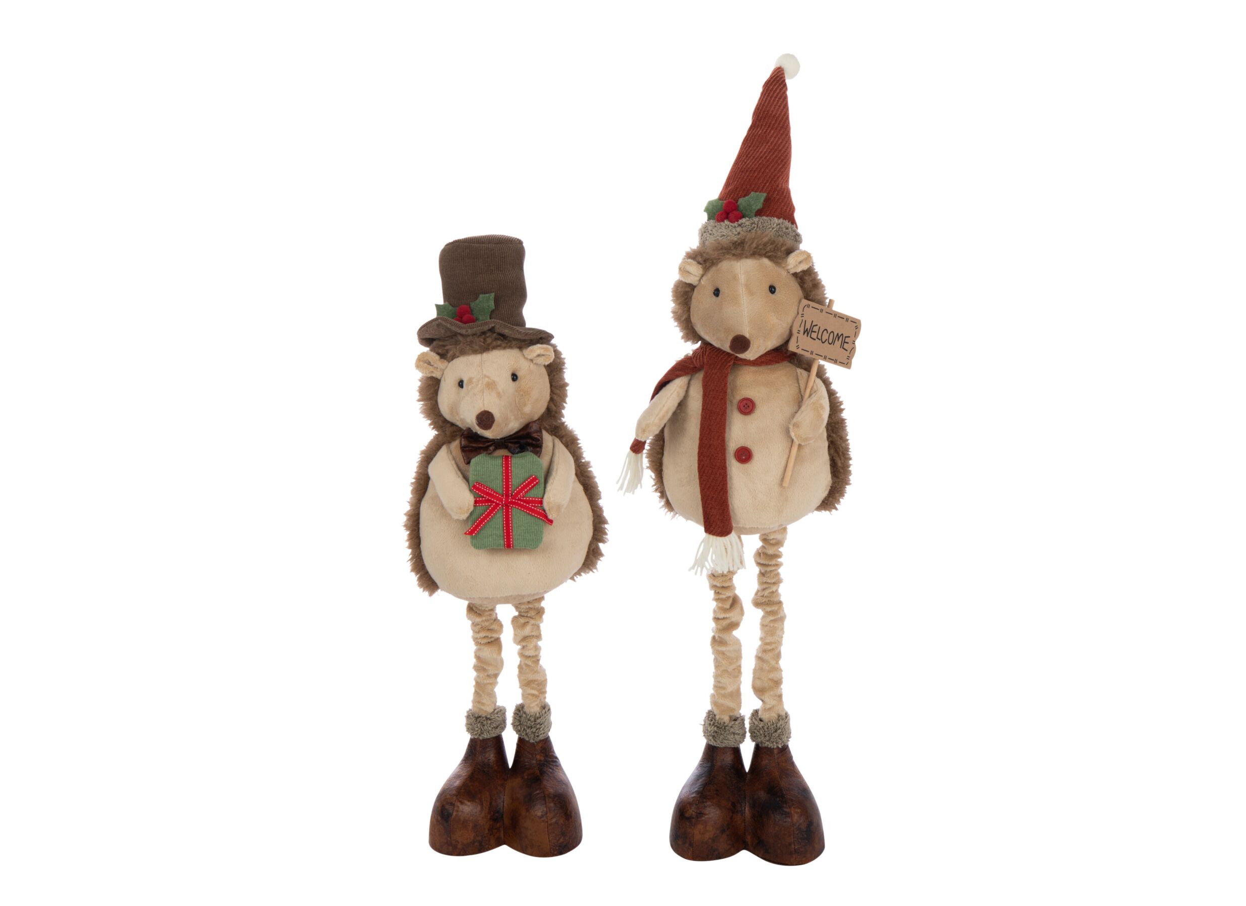 Herfstdecoratie Egel 23x21x109cm - stof - multicolor - Décoration automne Herisson 23x21x109cm - tissu - multicolor