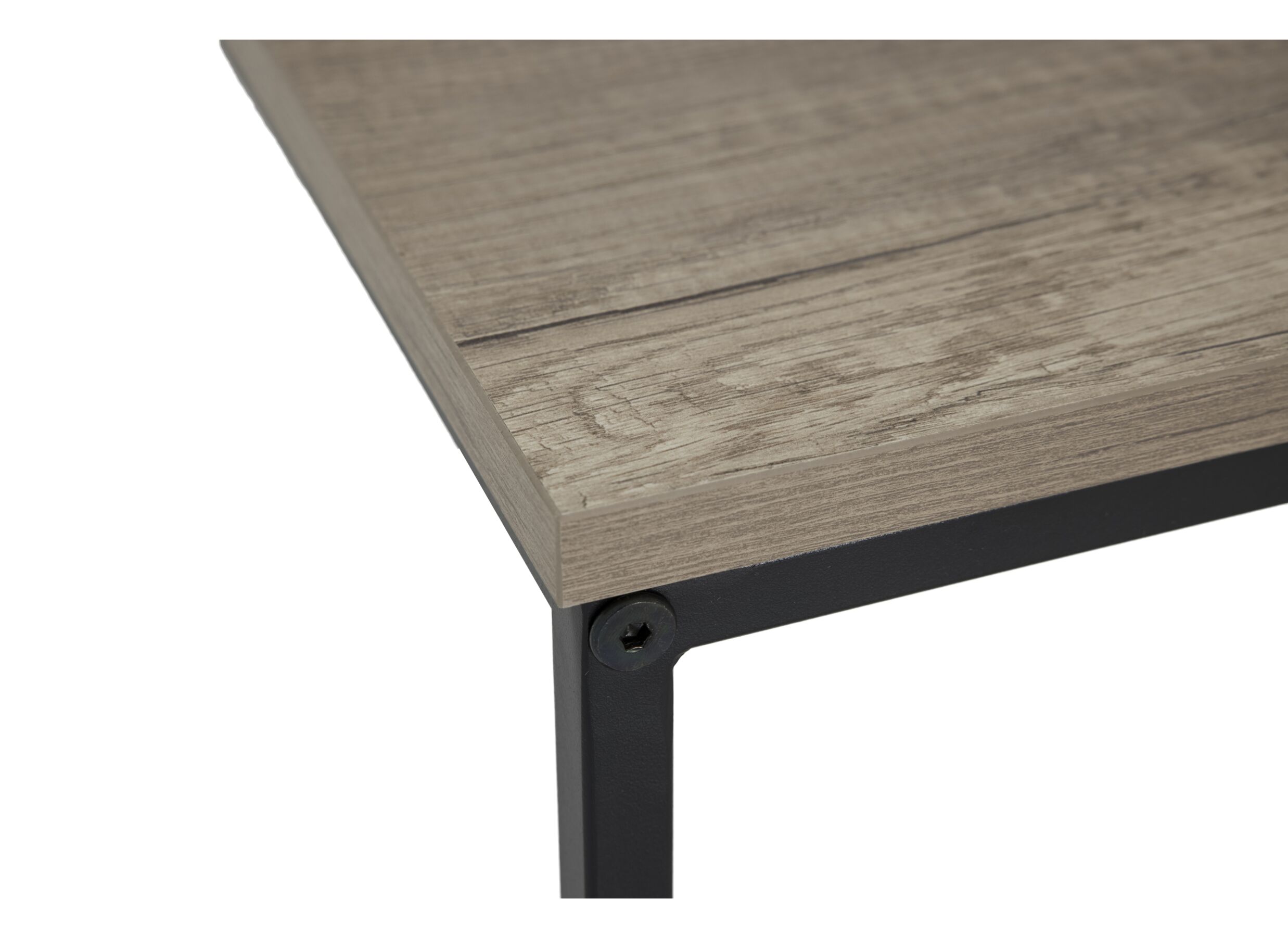 Table basse Vancouver 100cm - mélamine - marron