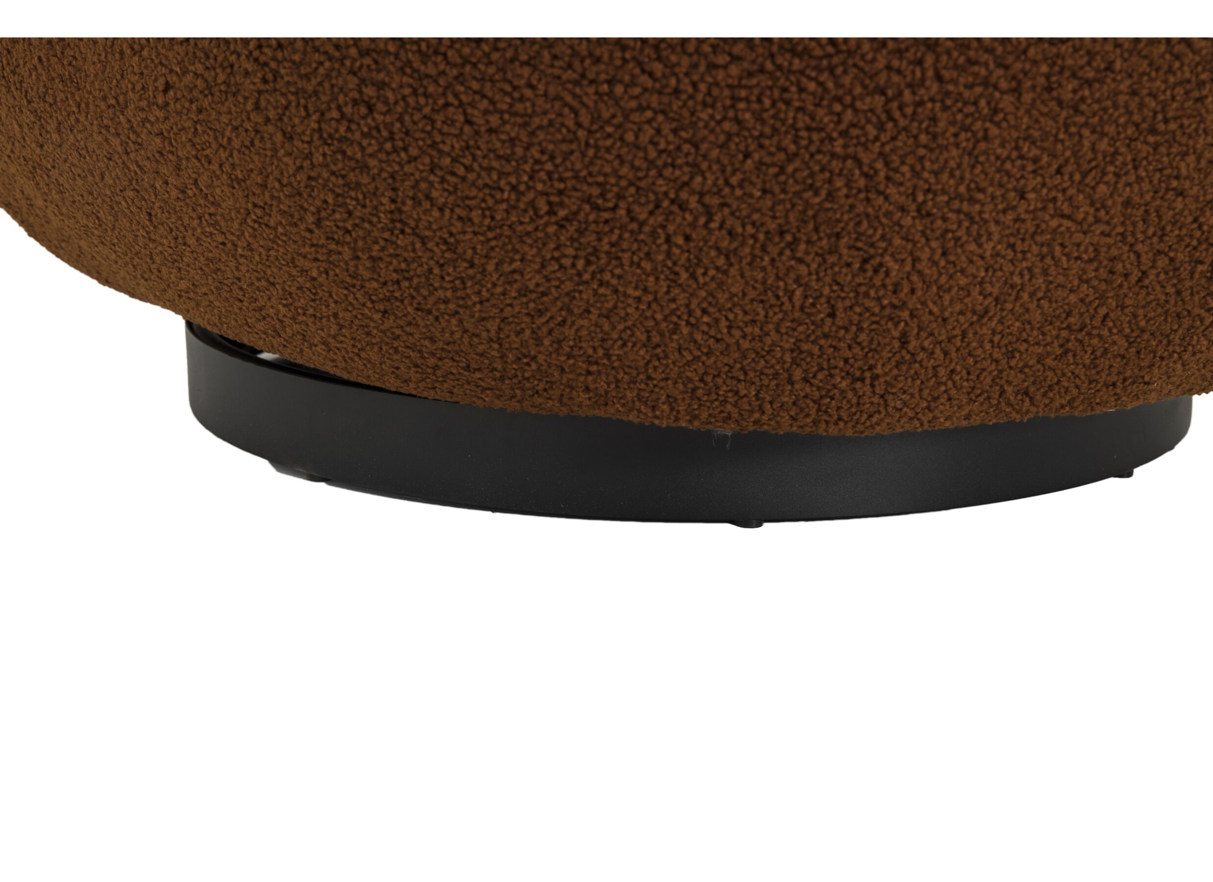 Detail - Fauteuil pivotant Criollo 91x95x71cm - bouclé - brun rouille
