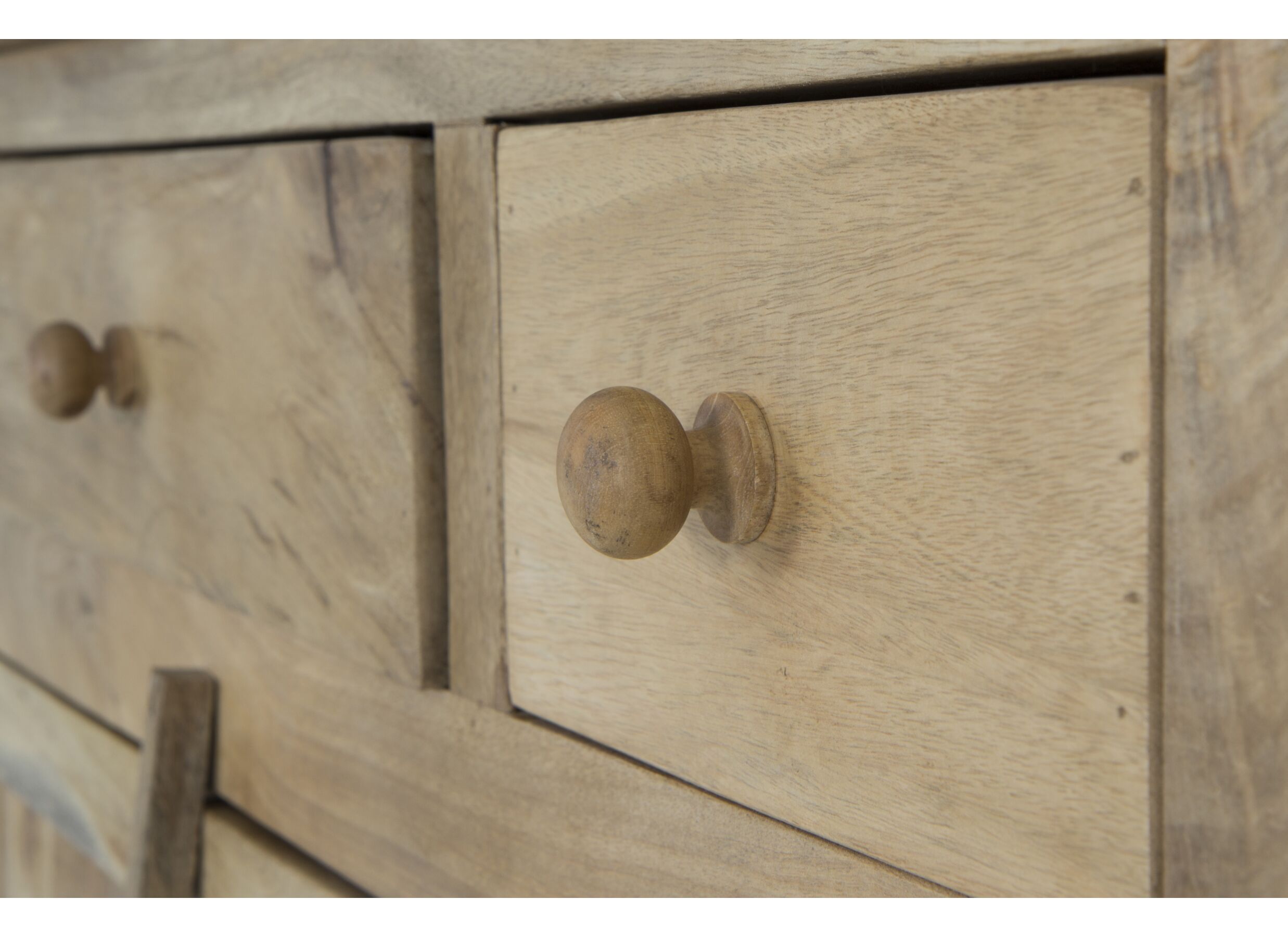 Dressoir Capriccio 237x40cm - mango massief - naturel