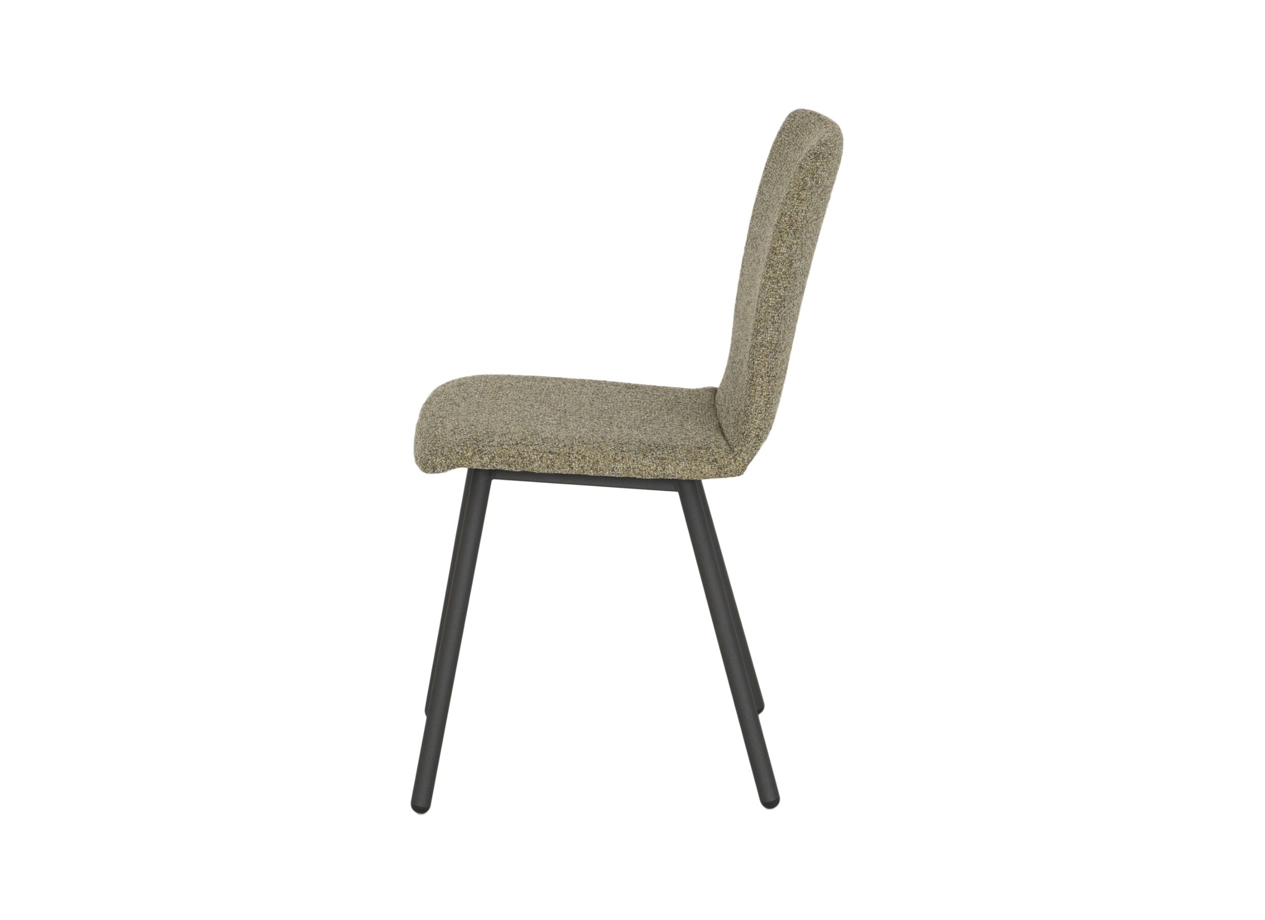 Chaise Pisa 44,5x55,5x82cm - fibre polyester/acier - moss