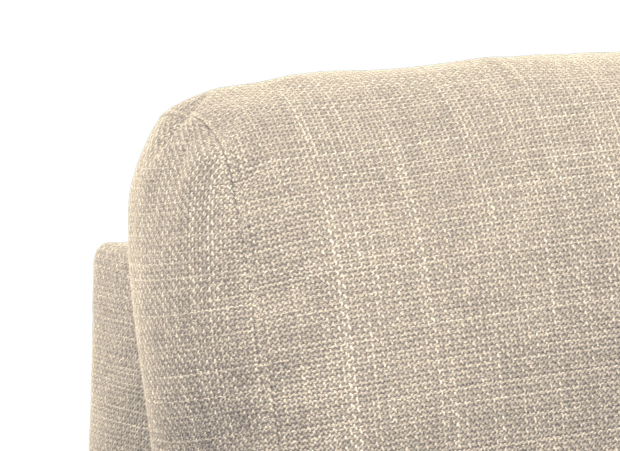 Detailfoto - Hoeksalon 226x165cm - stof - beige met bedfunctie en opbergruimte