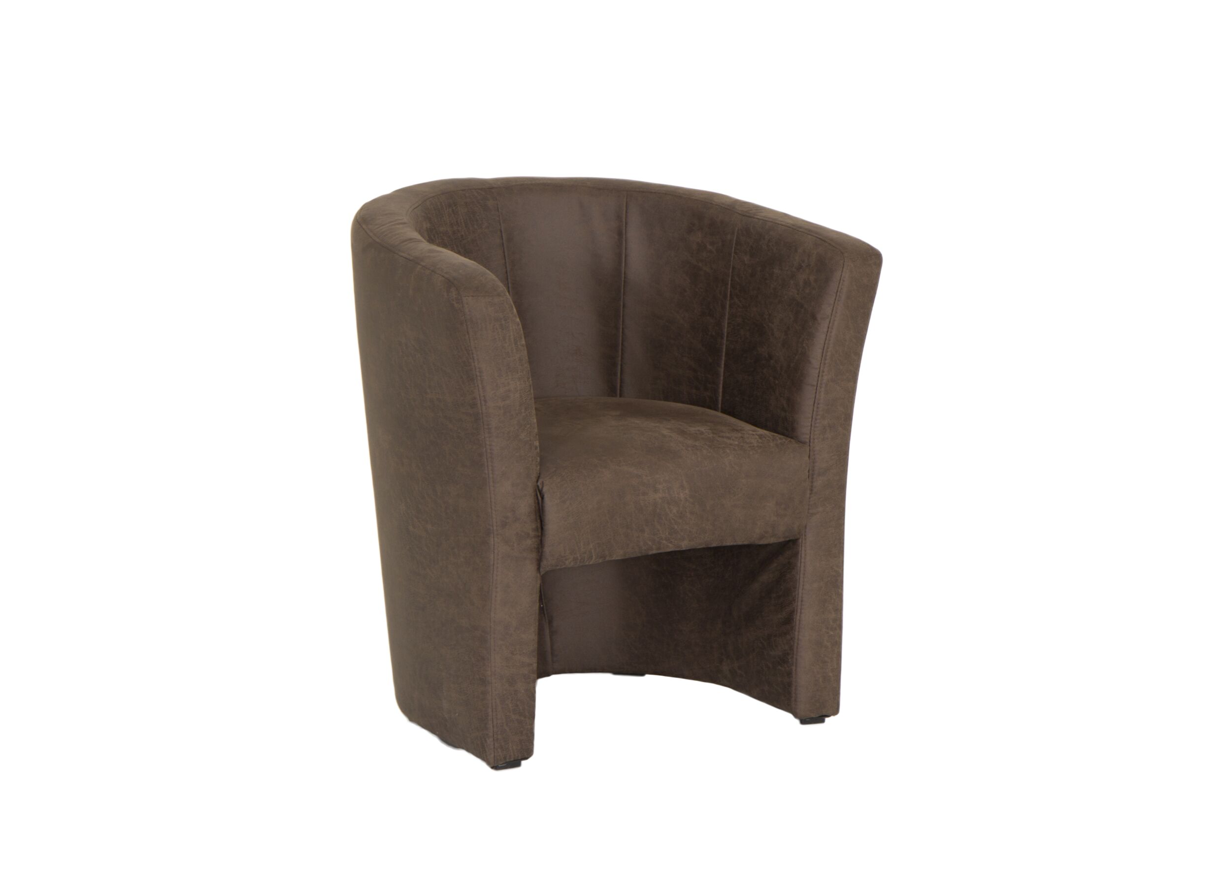 Zetel Mini Kuip 82x60x77cm - stof - bruin