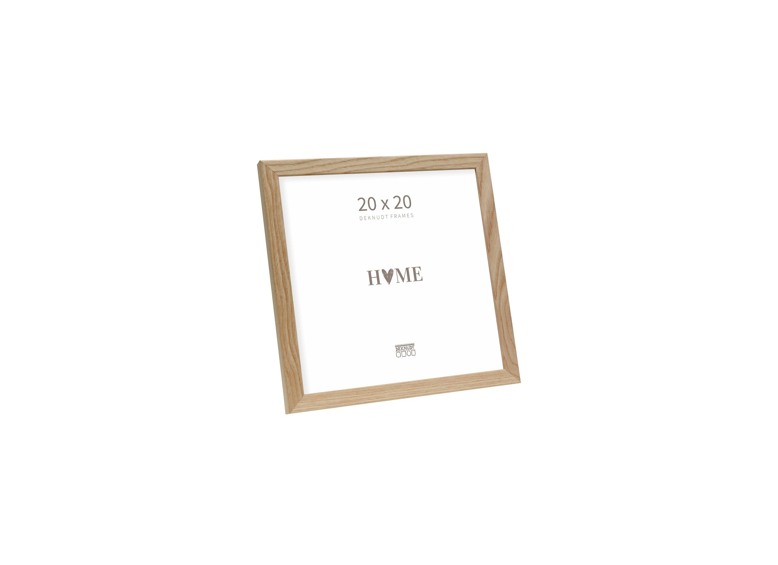 Cadre photo 20x20cm - Cadre photo 20x20cm - bois & verre - brun