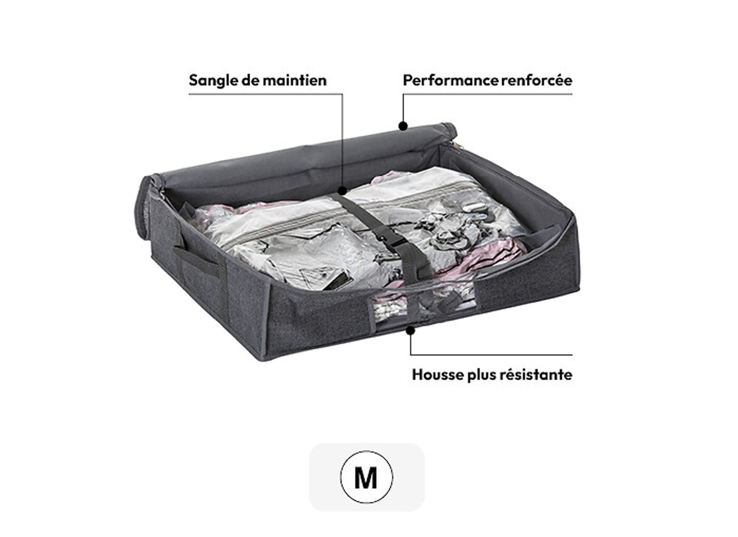 Configuration - Housse de rangement Vacuum AirStore+ M 90x80xH44cm