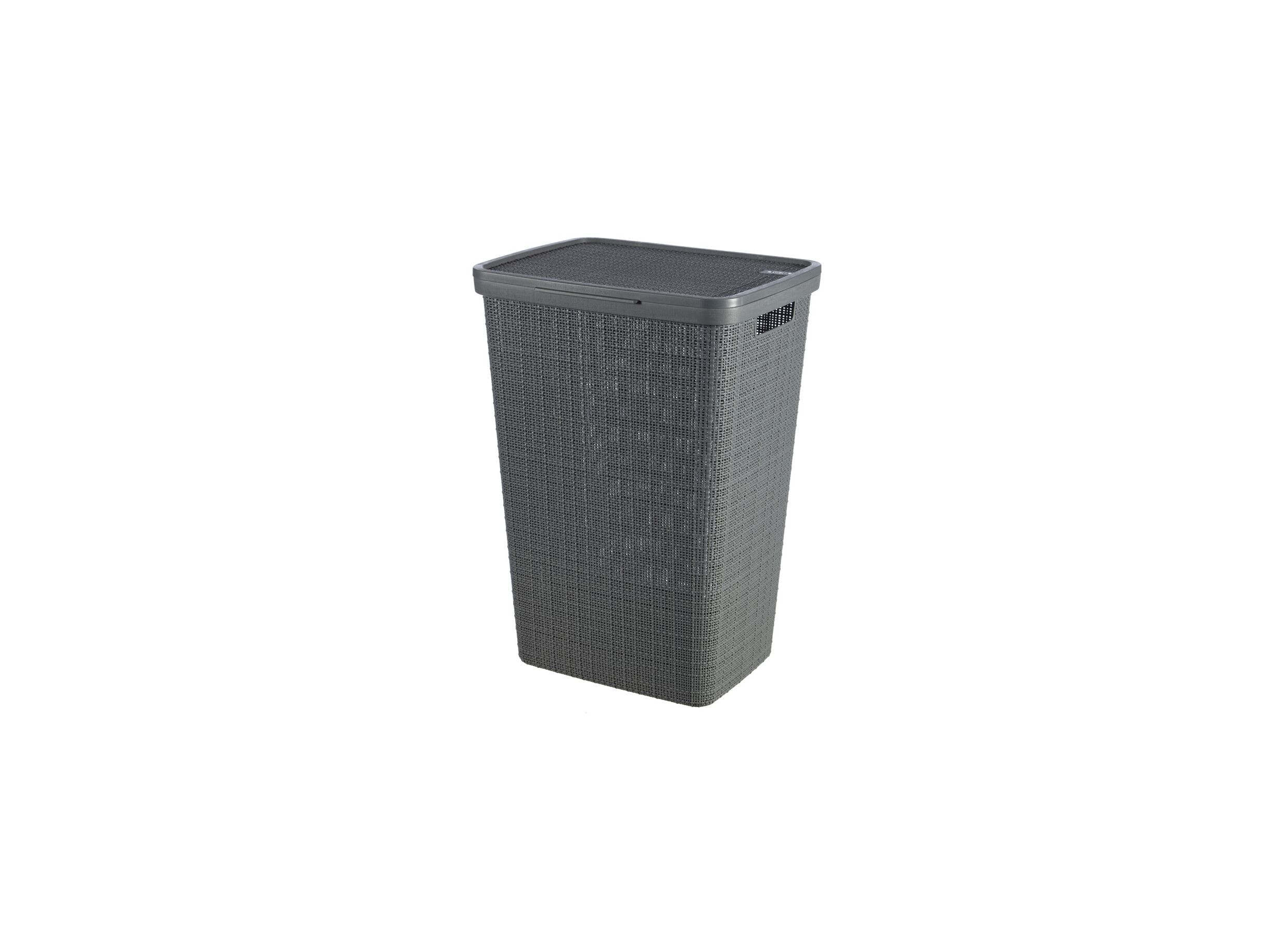 Wasmand Jute 43x34x58,2cm grijs