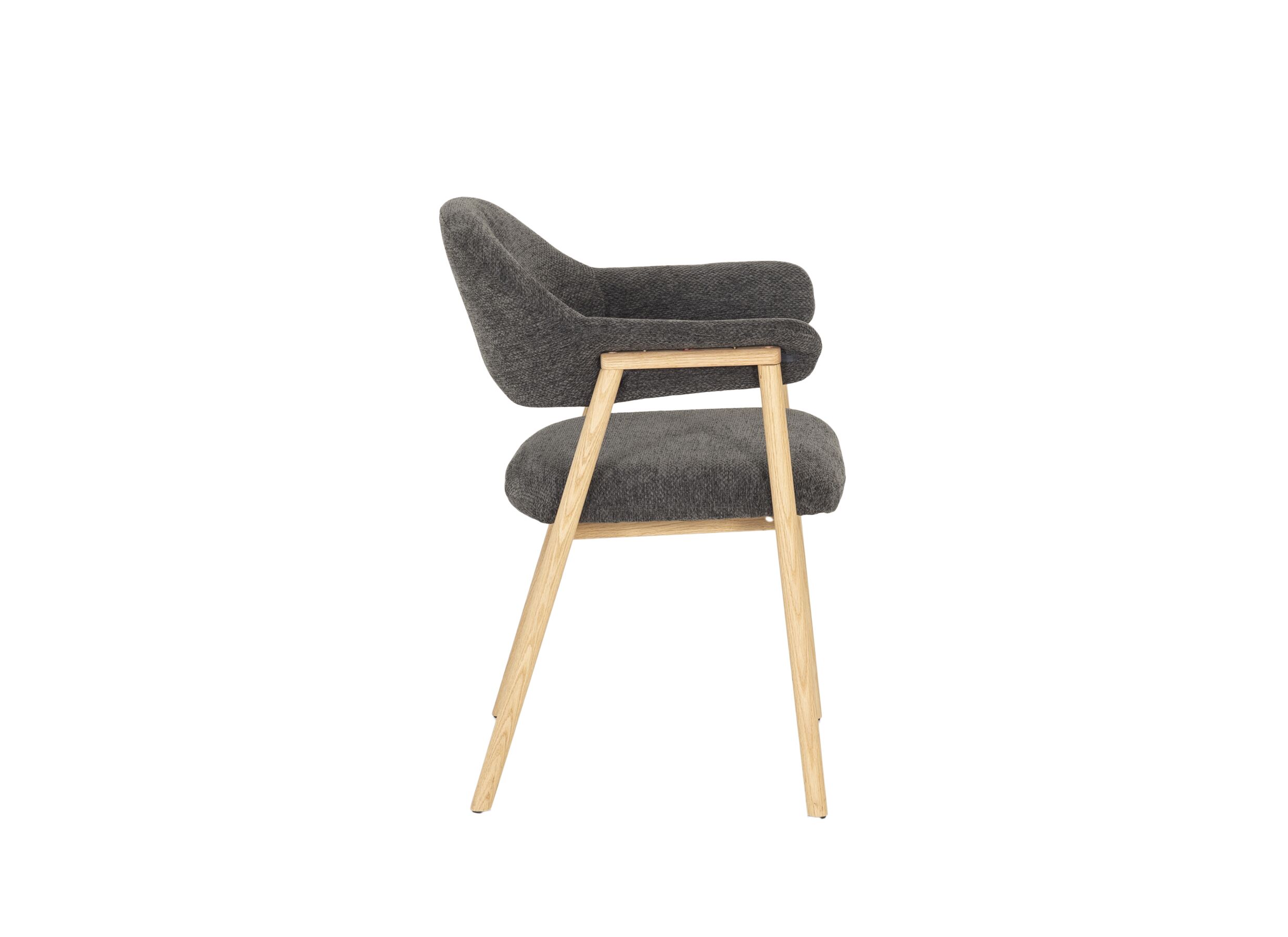 Aperçu - Chaise Hierro 60x57x80cm - tissu - anthracite