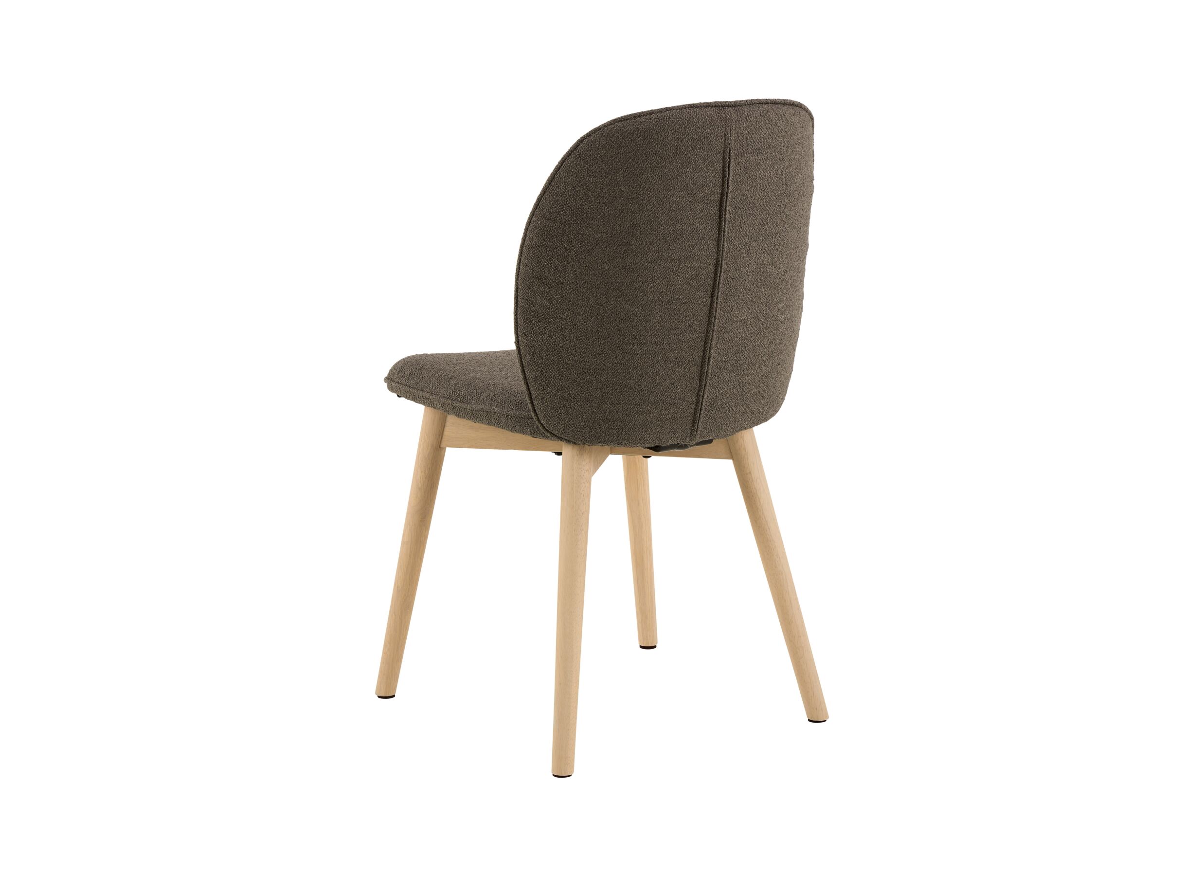 Overzichtsfoto - Stoel 47x49,5x89cm - stof - taupe/white oiled oak