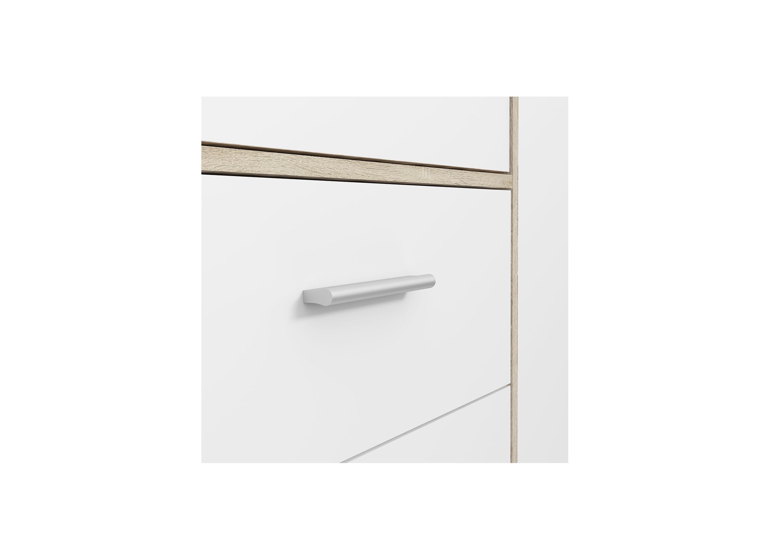 Kleerkast Mokkaro 206cm - decor- wit/sonoma eik