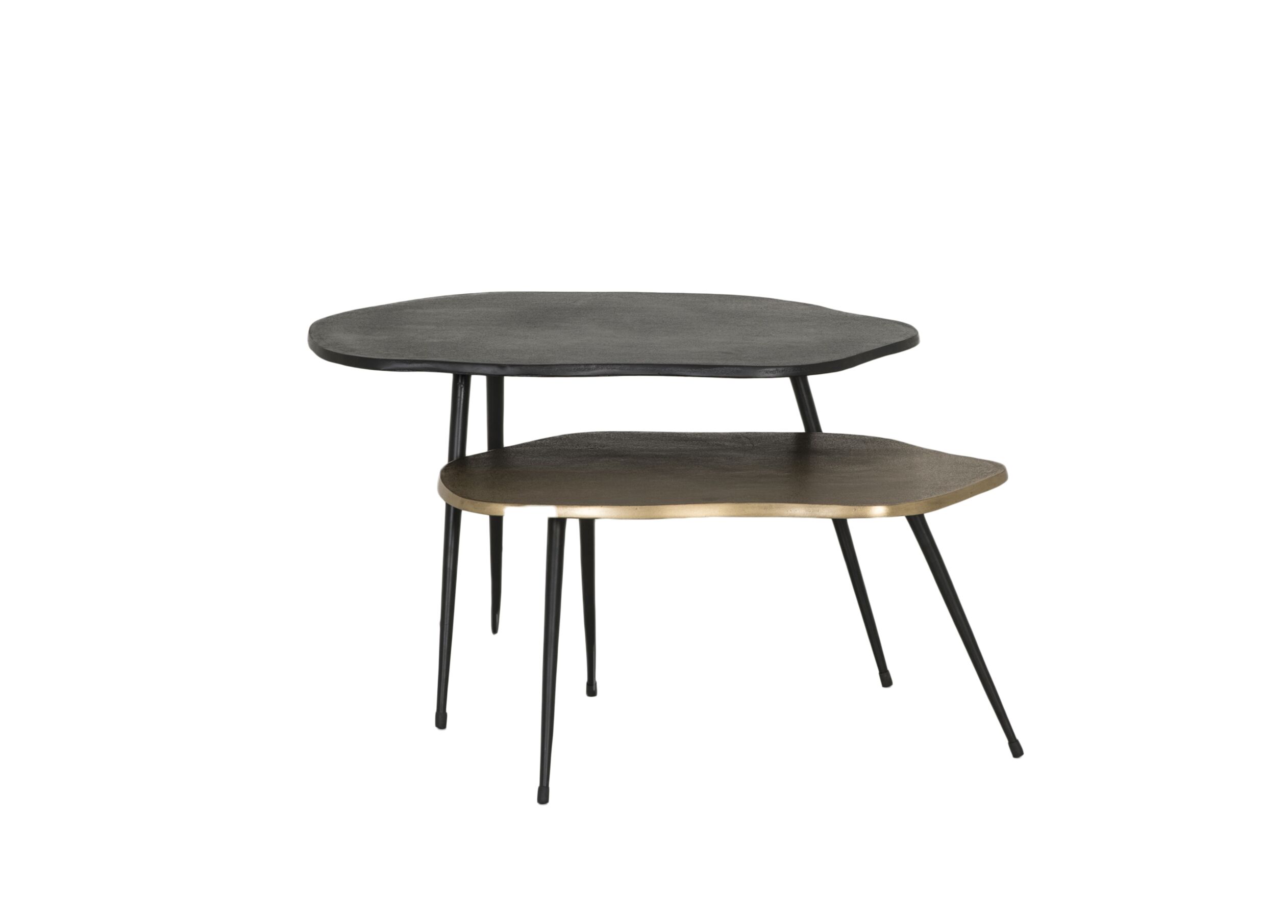 Aperçu - Table basse Organic set de 2 - aluminium