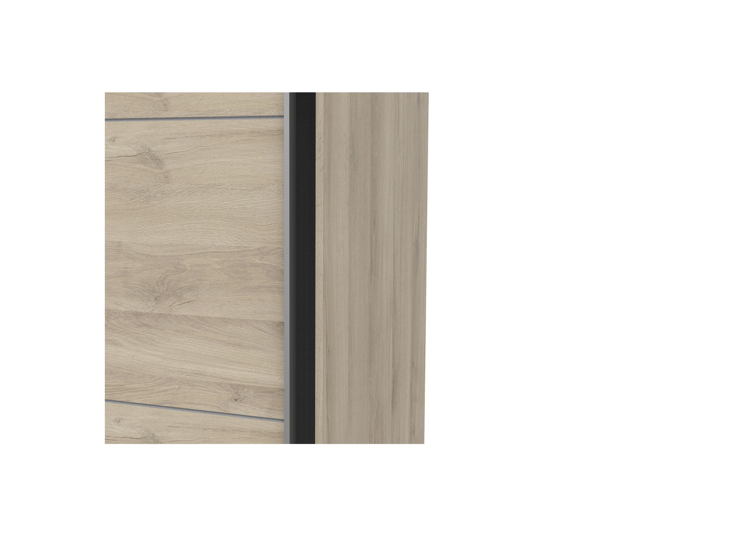Armoire à portes coulissantes Ghost 148cm - décor - chêne de kronberg