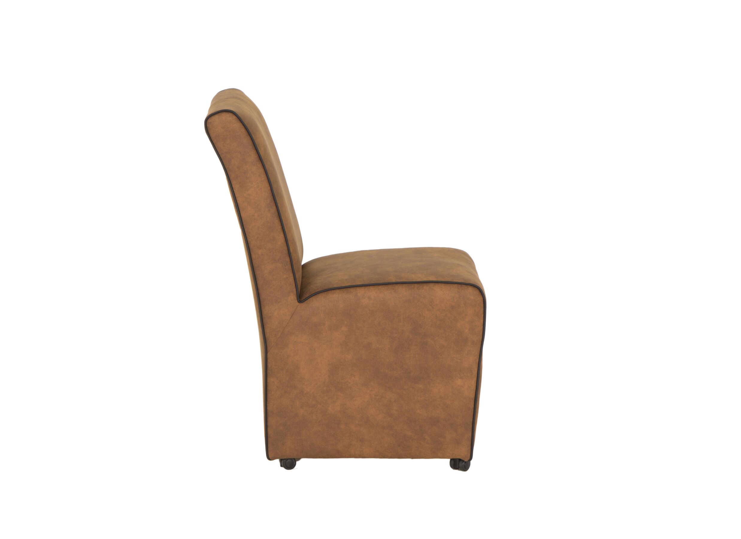 Stoel Cowboy 51x60x95cm - microvezel - cognac preston