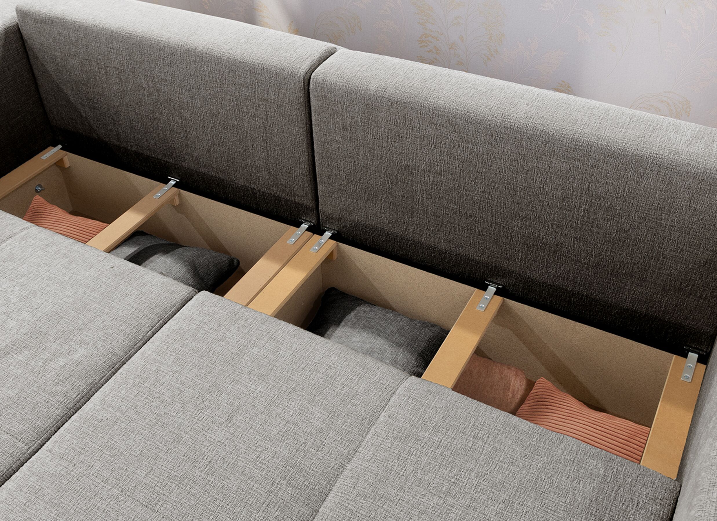 Zetel Relax Bigsofa 4-zit - stof - chenil lichtgrijs