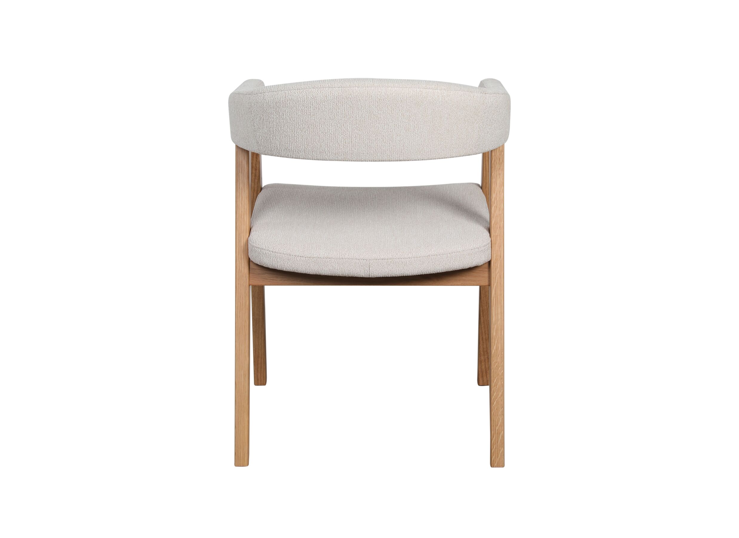 Aperçu - Chaise Patio 58,6x57,3x79,2cm - tissu & hêtre massif - beige & natural oak