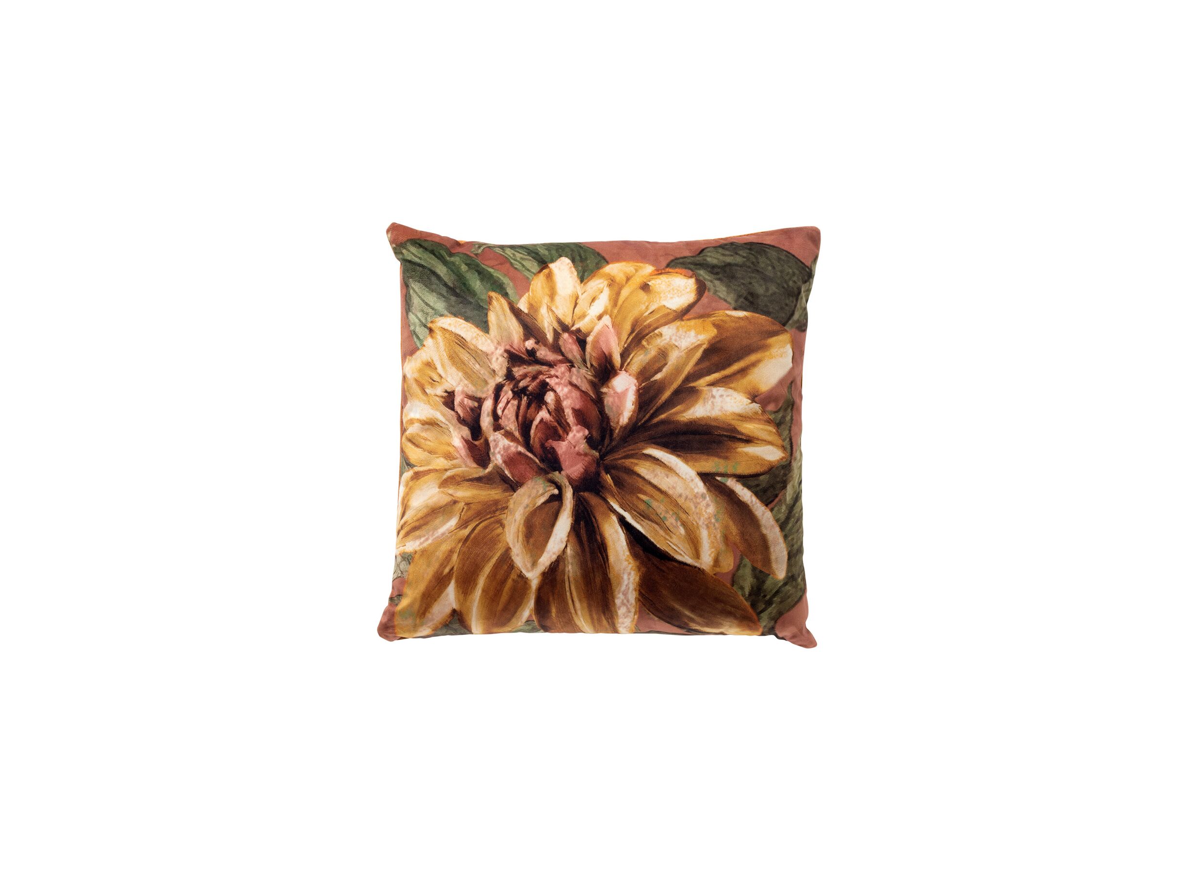 Hoofdfoto - Kussen Fleuri 45x45cm - stof - brown pastina