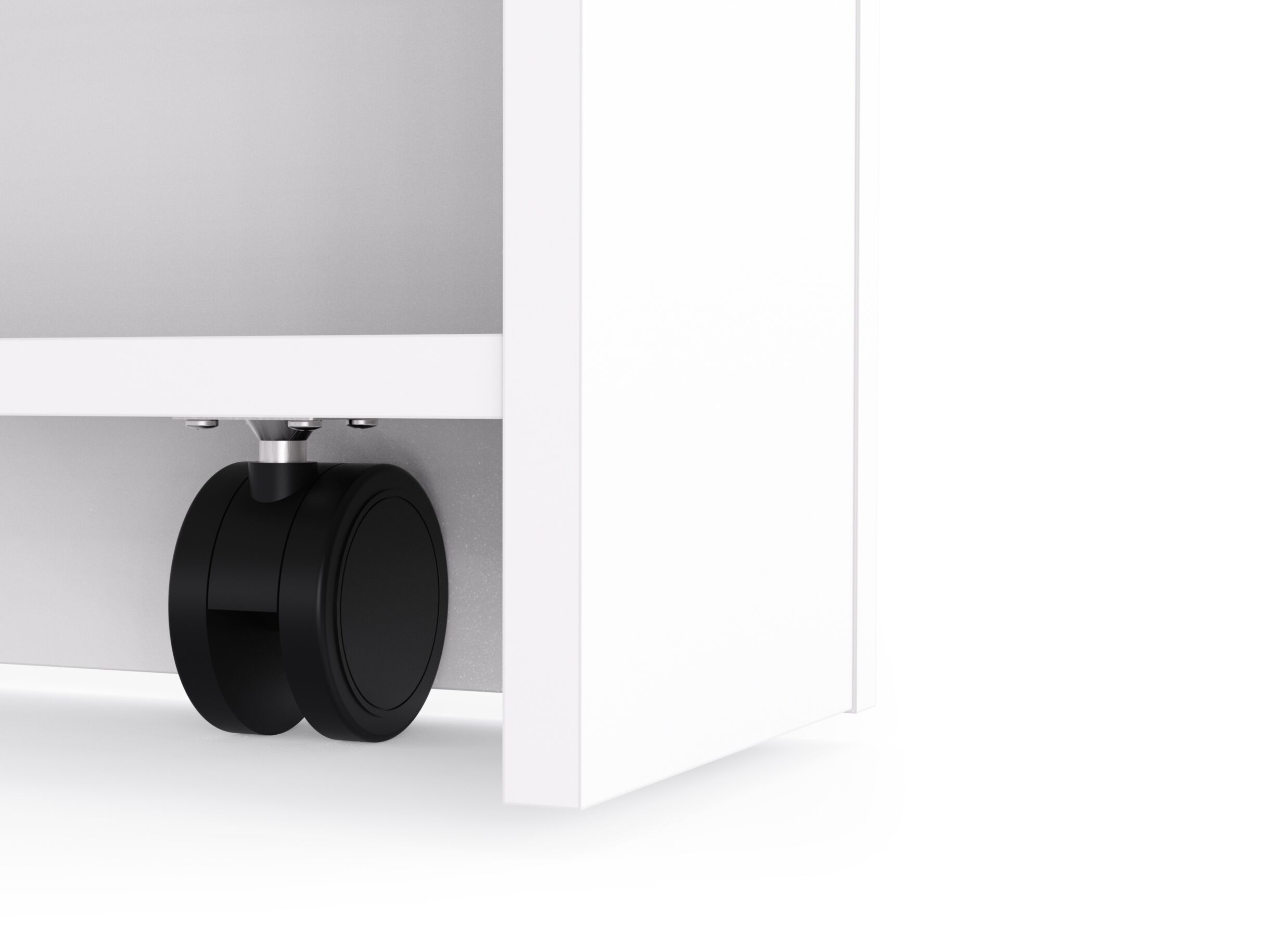 Detail - Armoire à chaussures Cube 100x33x114cm - décor - blanc