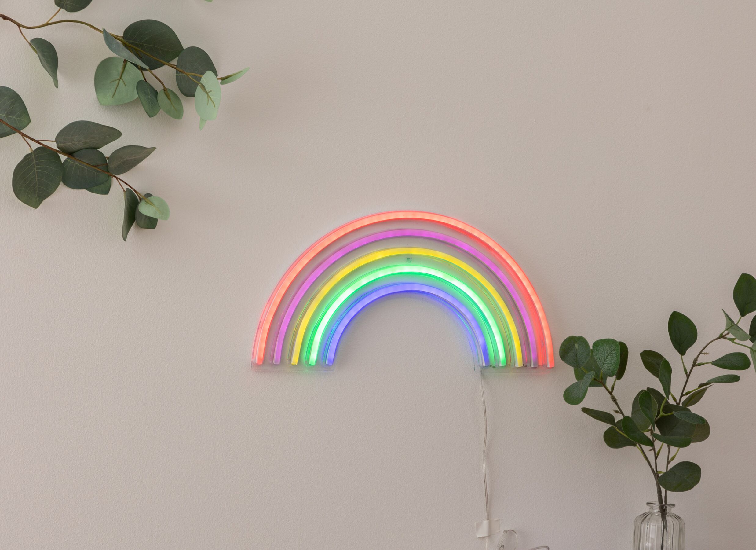 Sfeerfoto - Ledlamp Neon Regenboog 38x19cm - kunststof - multicolor