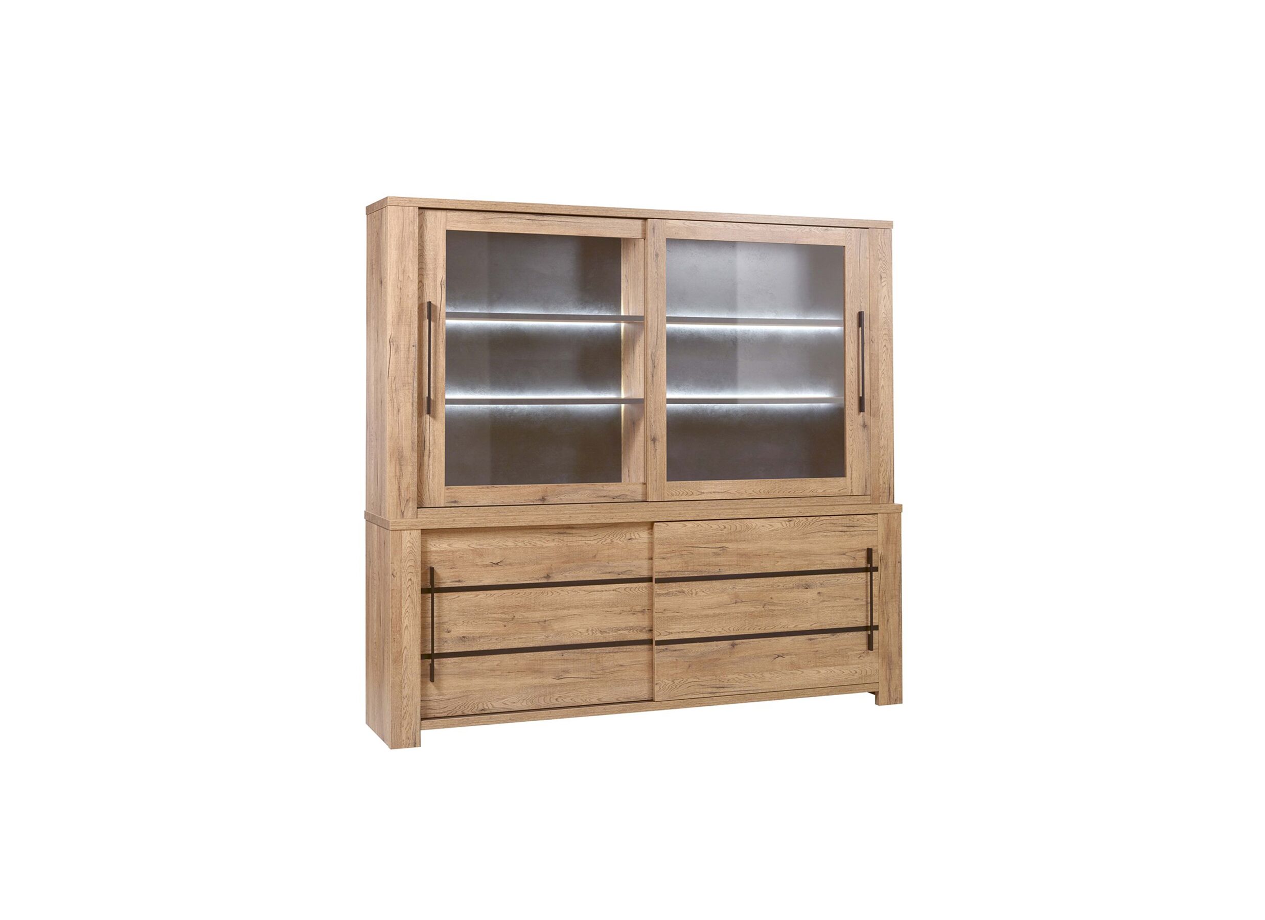 Vitrine Otto 230cm - Vitrine Otto 230cm - décor - chêne scarlet