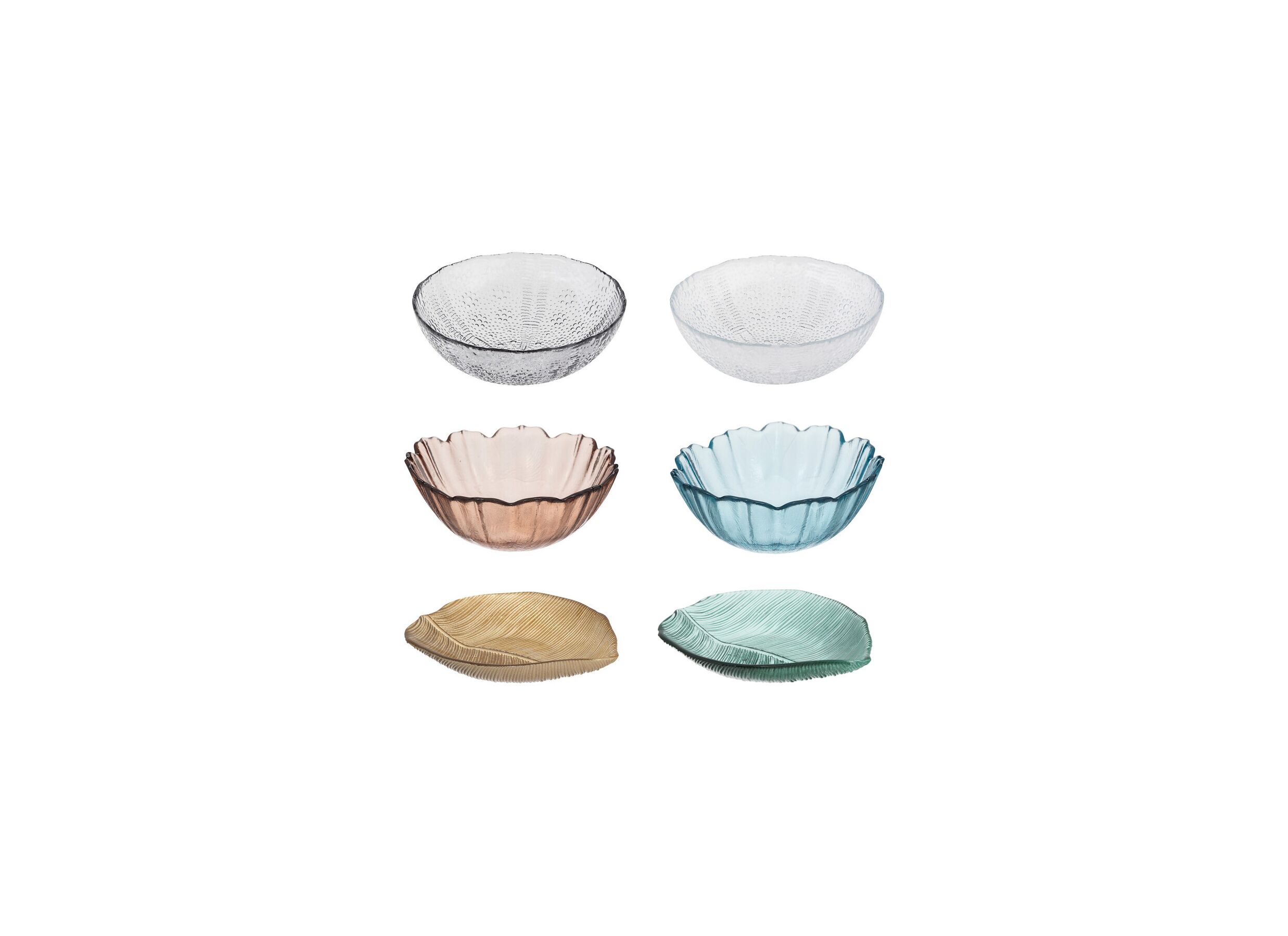 Hoofdfoto - Schaal Bladeren - glas - multicolor