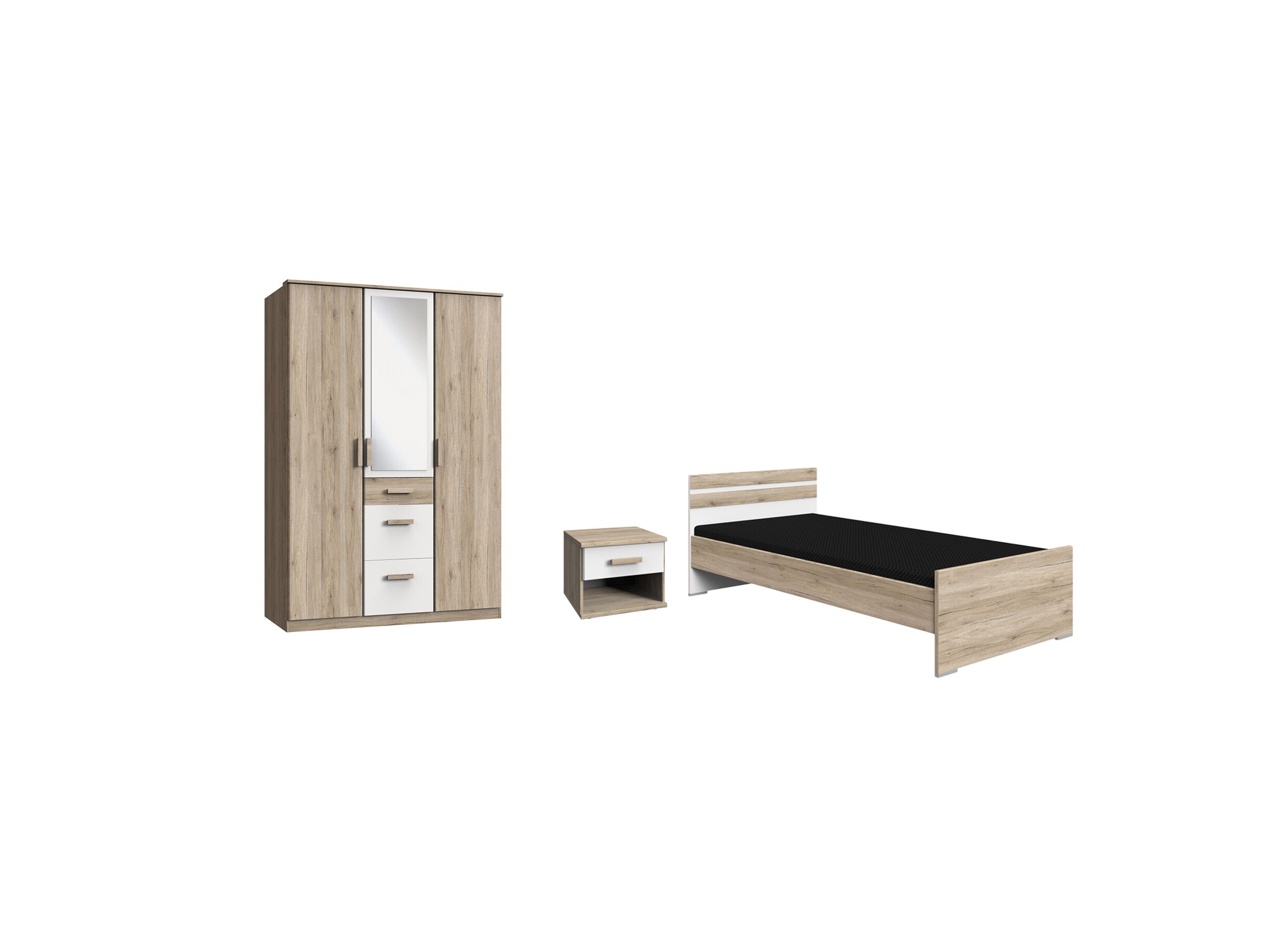 Chambre enfant Cariba avec armoire 3 portes - Chambre enfant Cariba avec armoire 3 portes