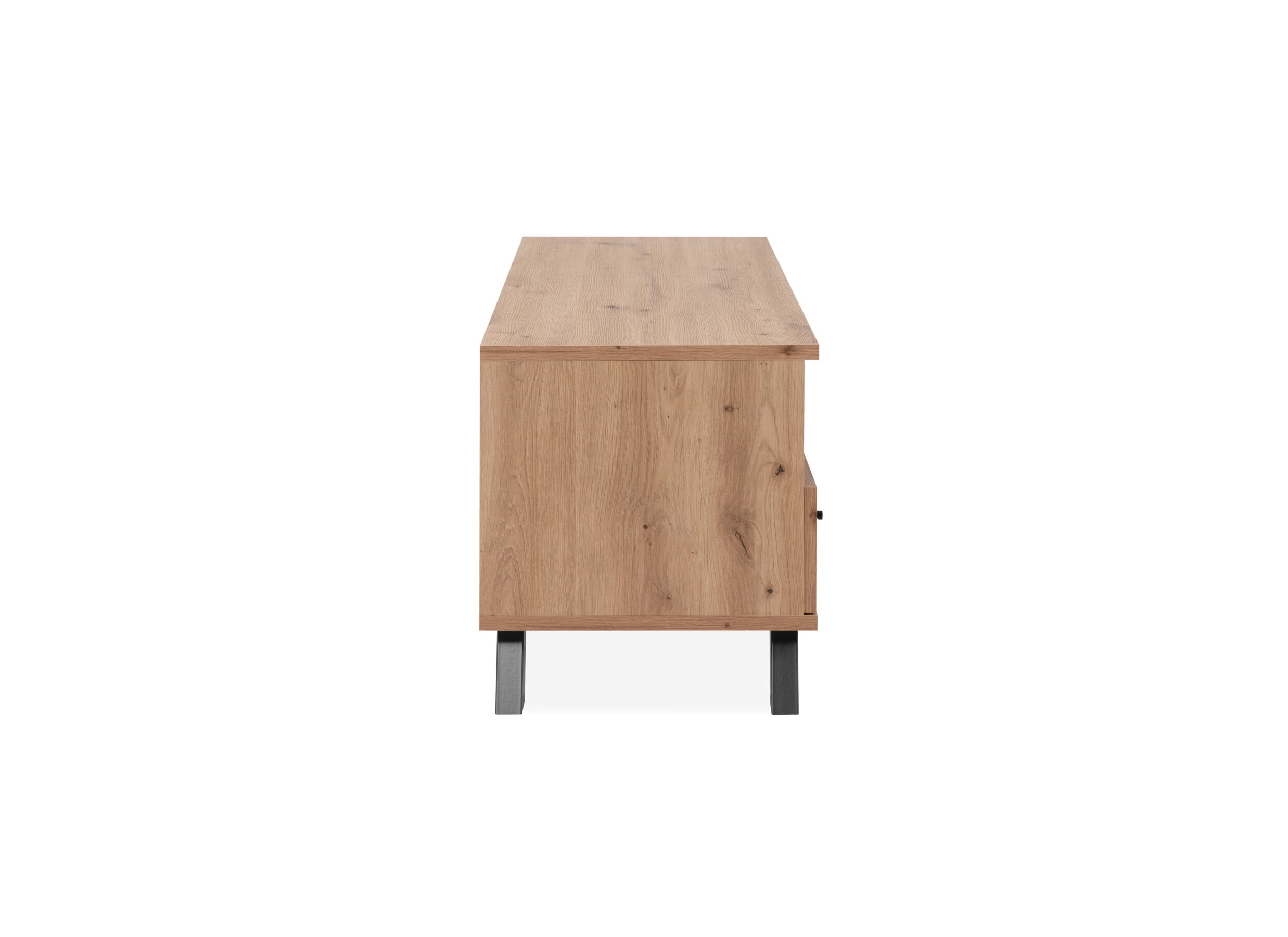 Aperçu - Meuble TV Medan 138cm - melamine - chêne artisanal