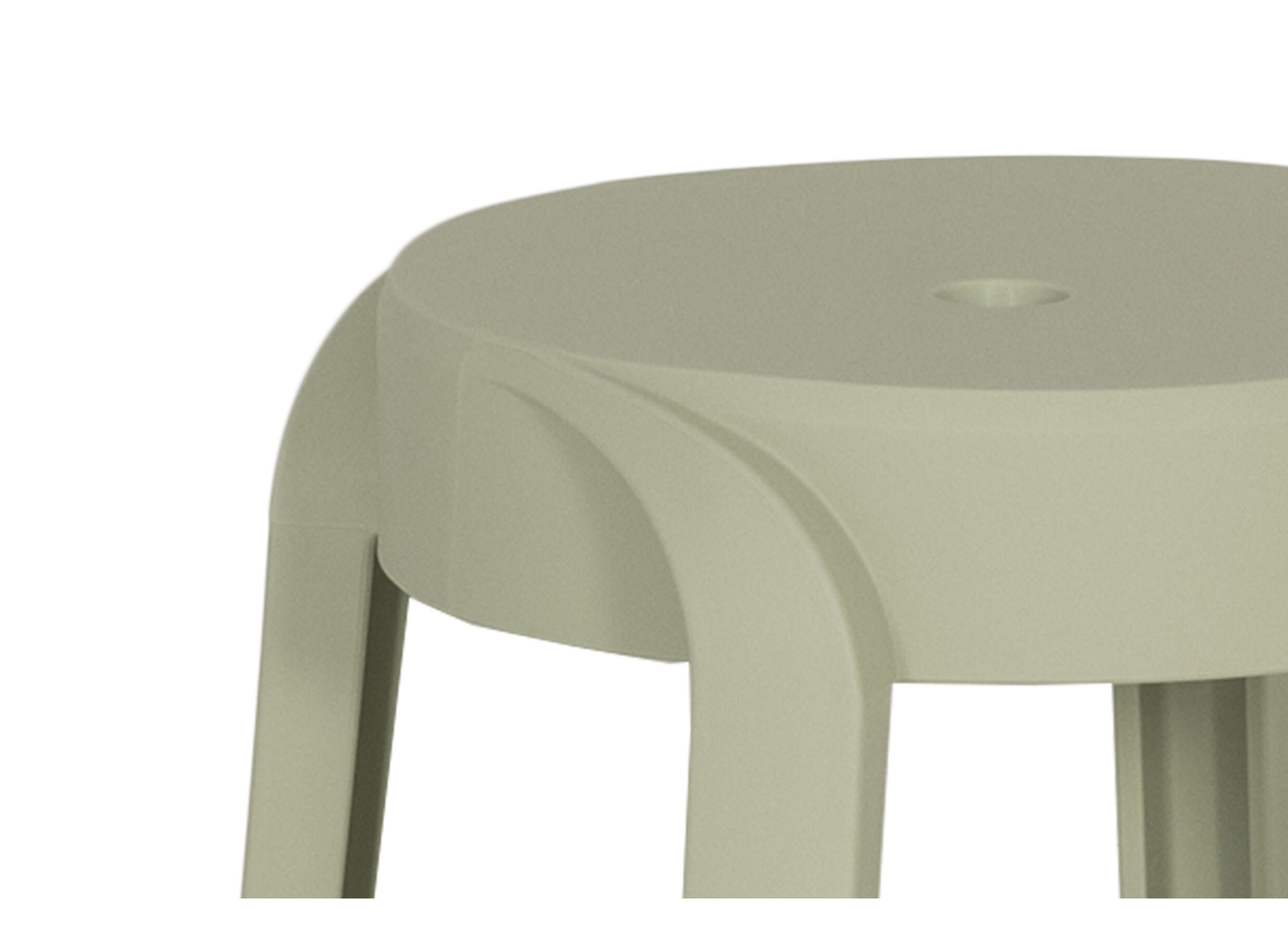 Detail - Tabouret June 43,5x44,5x55,5cm - polyethylène - vert