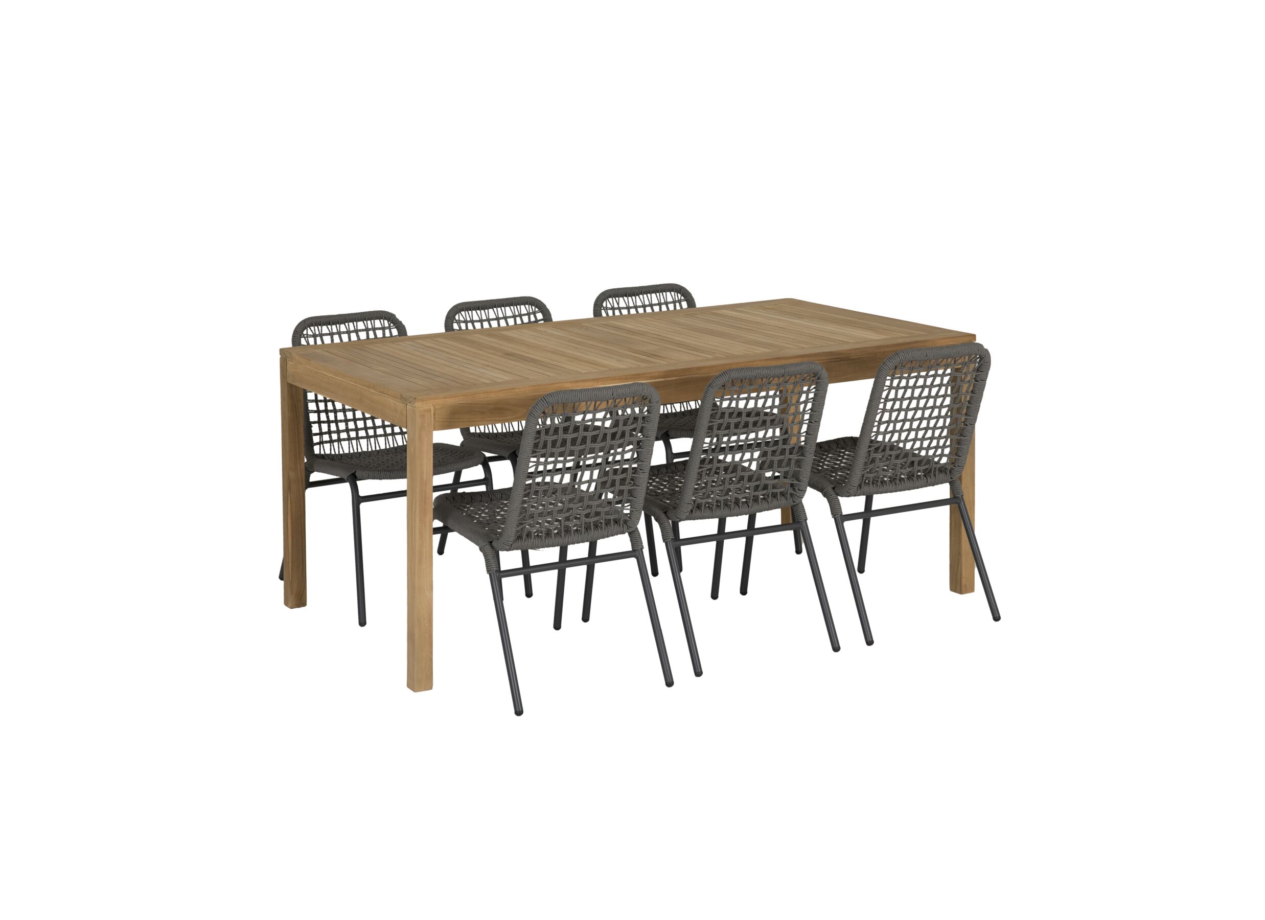 Chaise de jardin Hopi 55x61x81cm - artificial rattan - anthracite